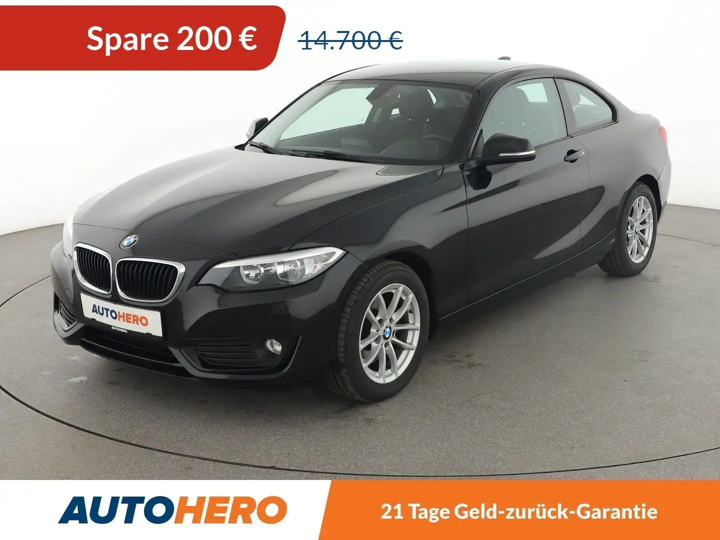 BMW 220 220d *TEMPO*SHZ*KLIMA*GARANTIE* Schwarz - 1