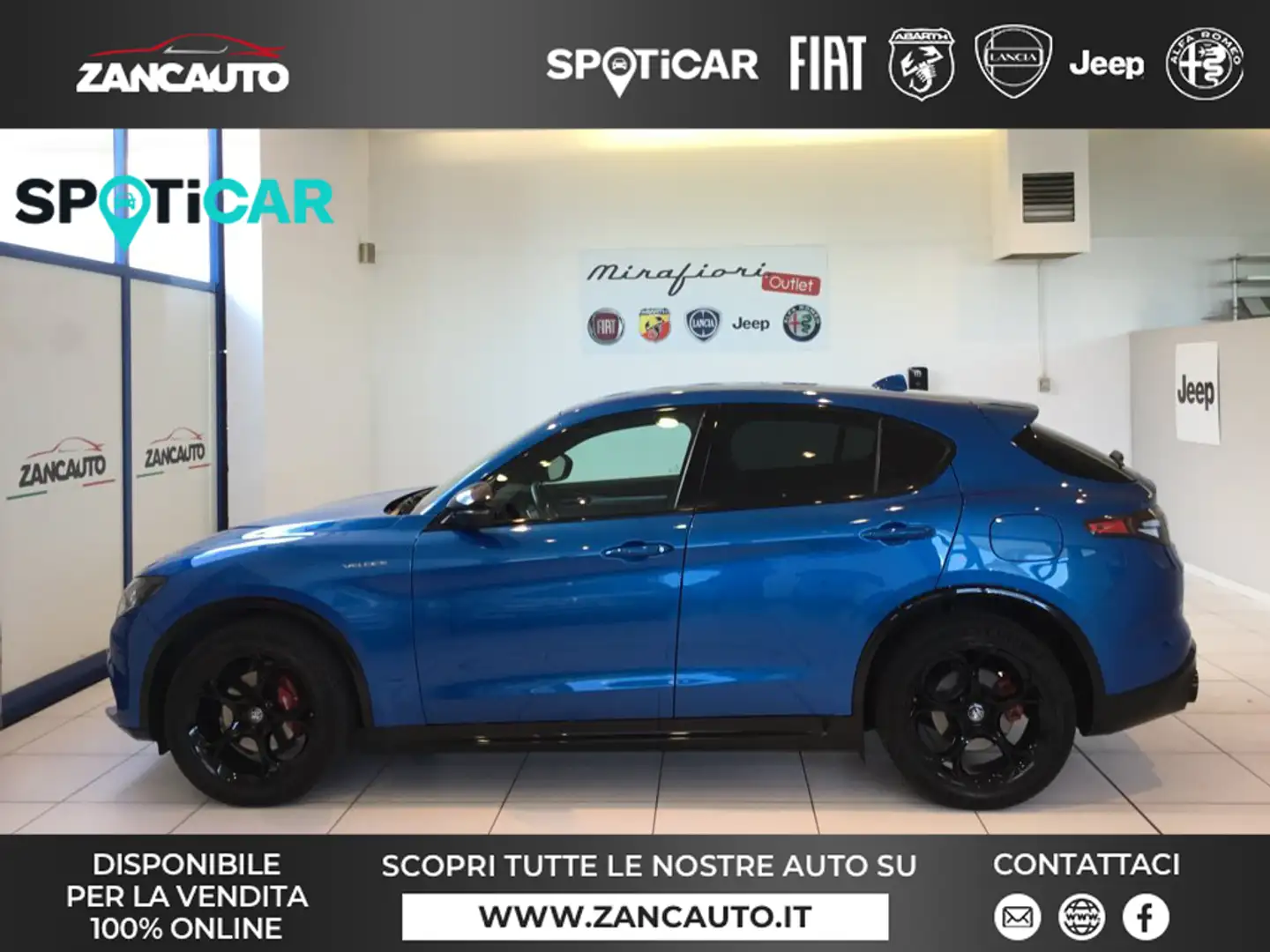 Alfa Romeo Stelvio Stelvio 2.2 Turbodiesel 210 CV AT8 Q4 Veloce MY24 Bleu - 1