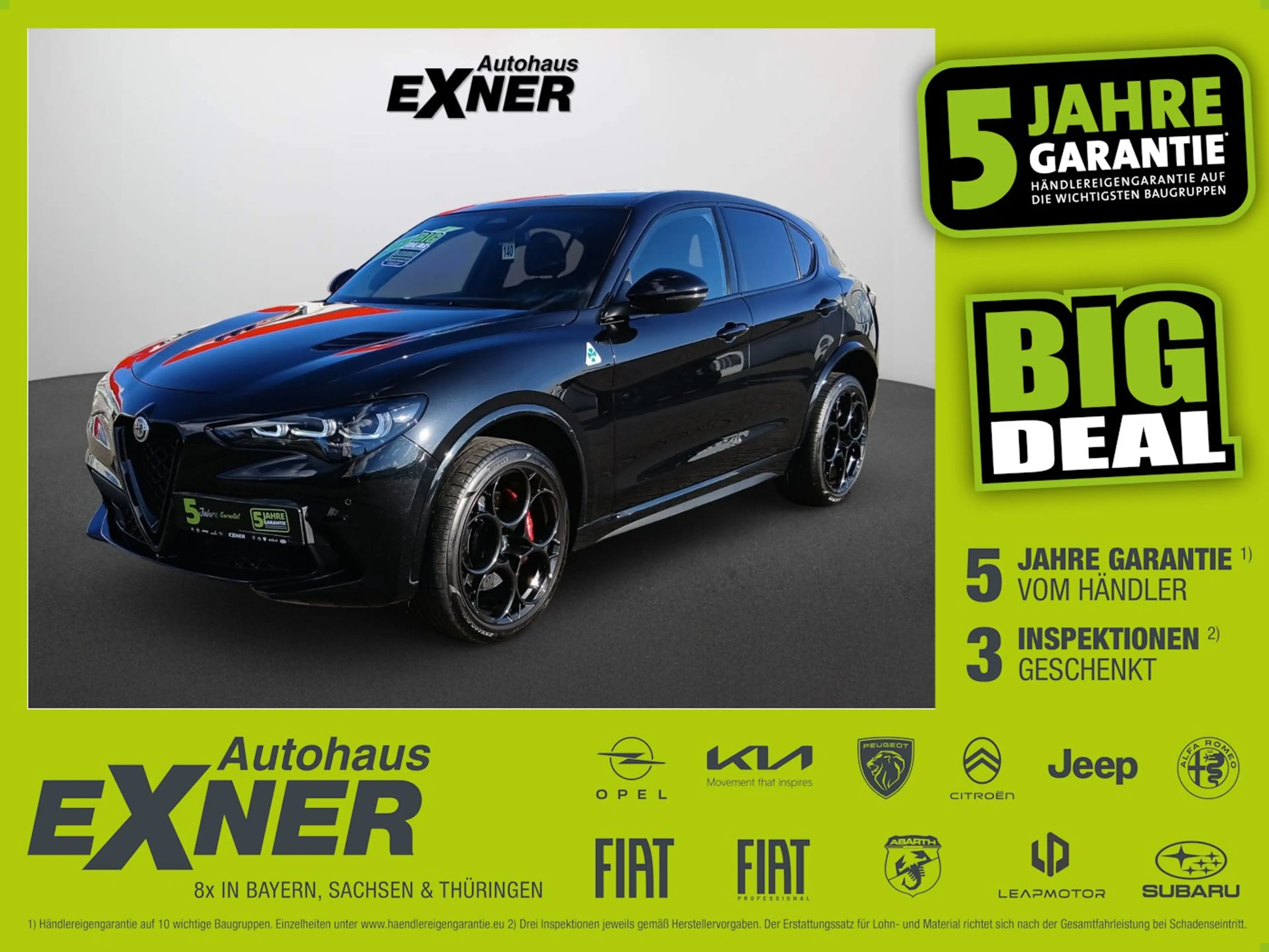 Alfa Romeo Stelvio 2.9 V6 Bi-Turbo QUADRIFOGLIO Q4 ACC+LED