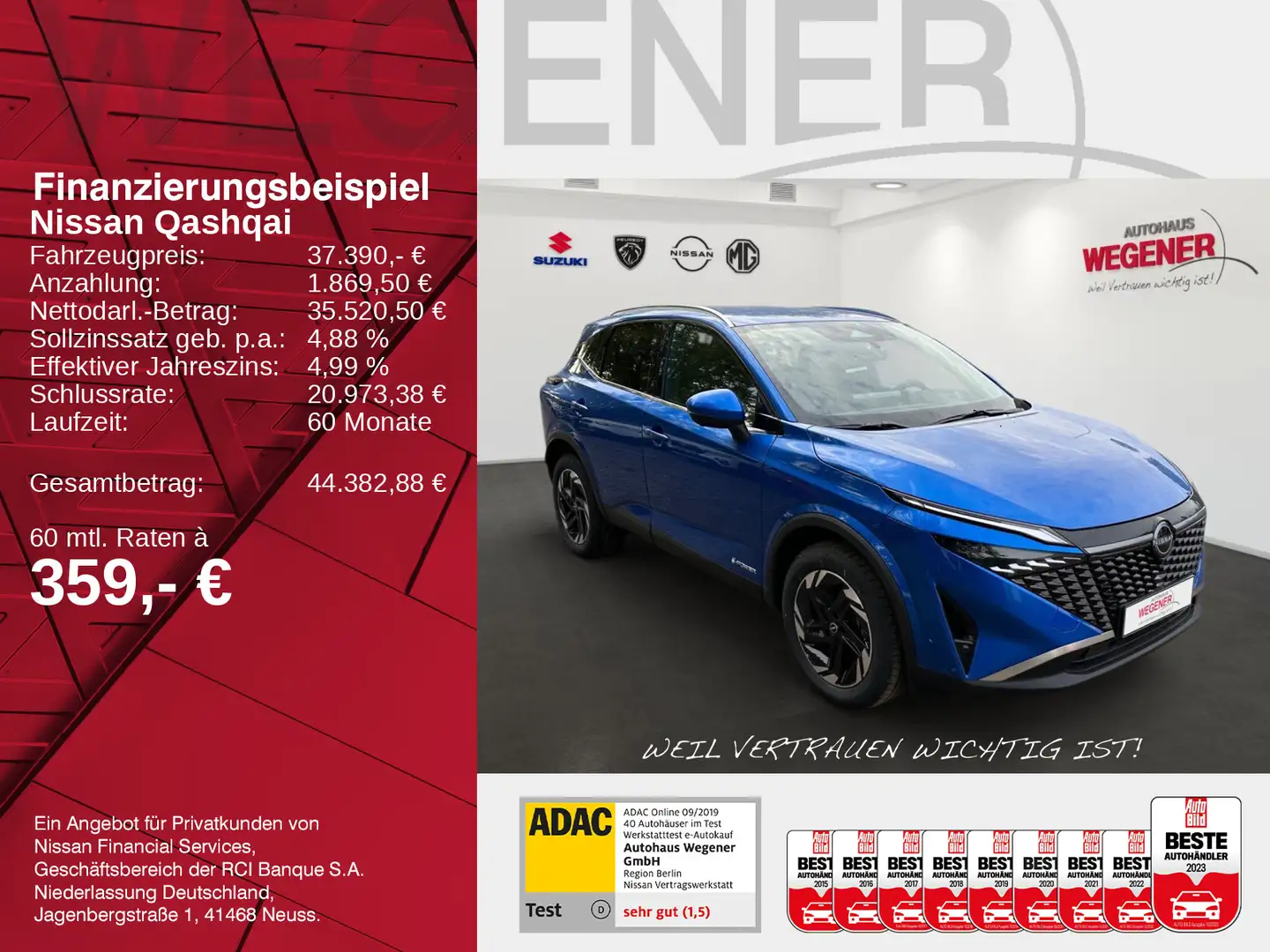 Nissan Qashqai QASHQAI MY24 1.5 VC-T e-POWER Bleu - 2