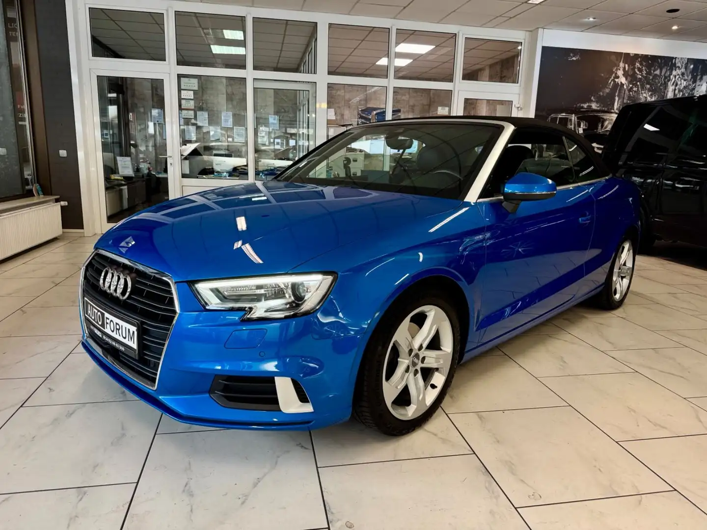 Audi A3 1.5 TFSI *RATE 149,-€  AUT LEDER  NAVI Cabrio Blau - 2