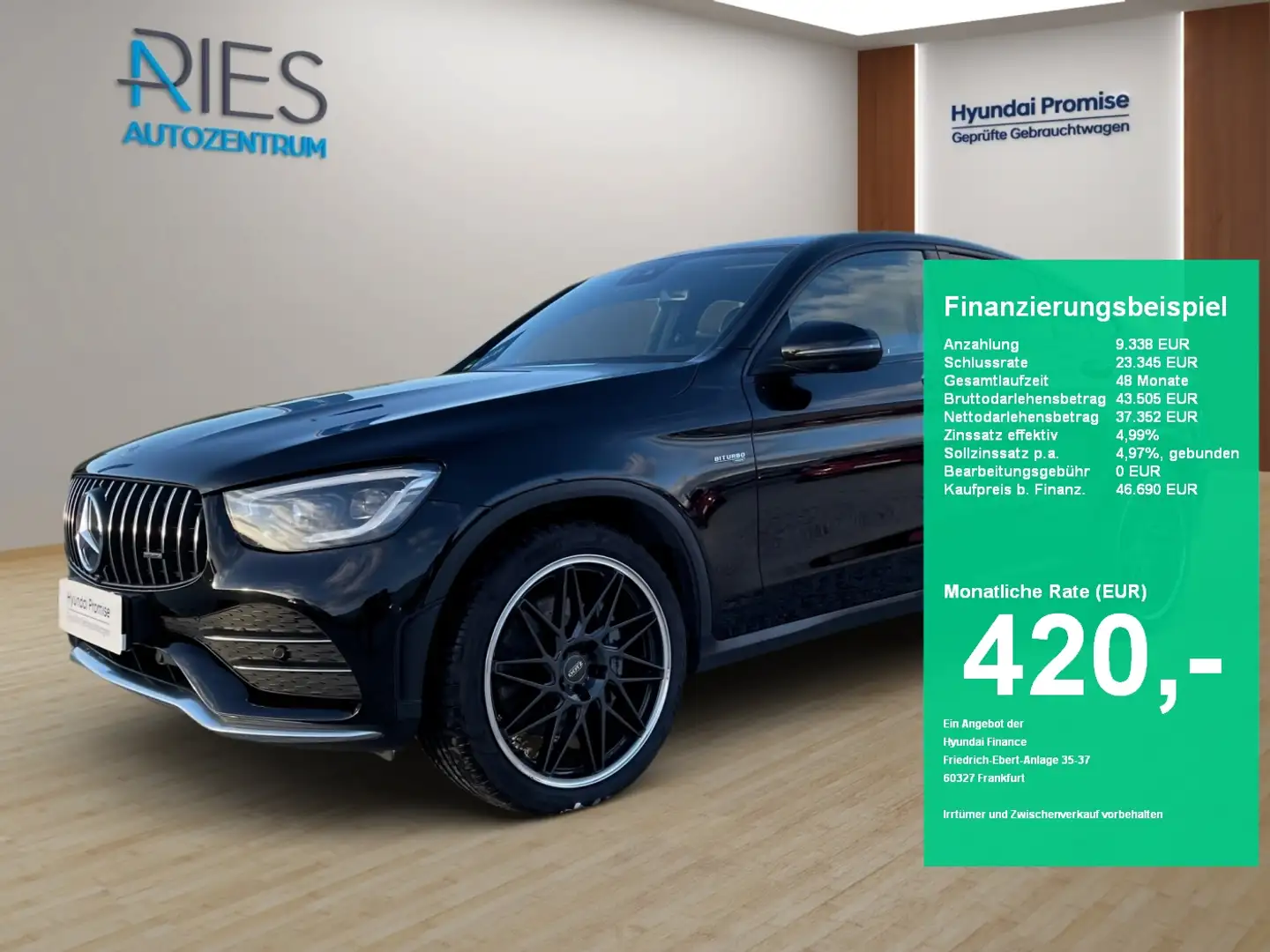 Mercedes-Benz GLC 43 AMG 4Matic Select*360*AHK*KlimaA*LED*Navi Noir - 1