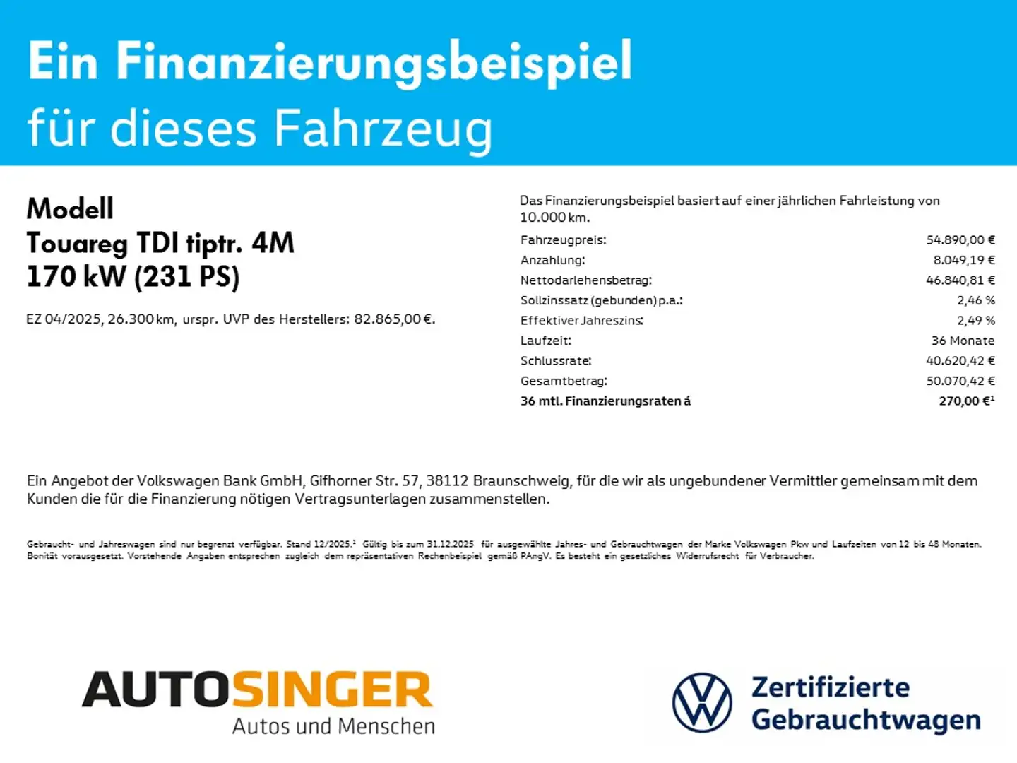 Volkswagen Touareg TDI tiptr. 4M *AHK*LEDER*LUFTF*R-CAM*NAV Grau - 2