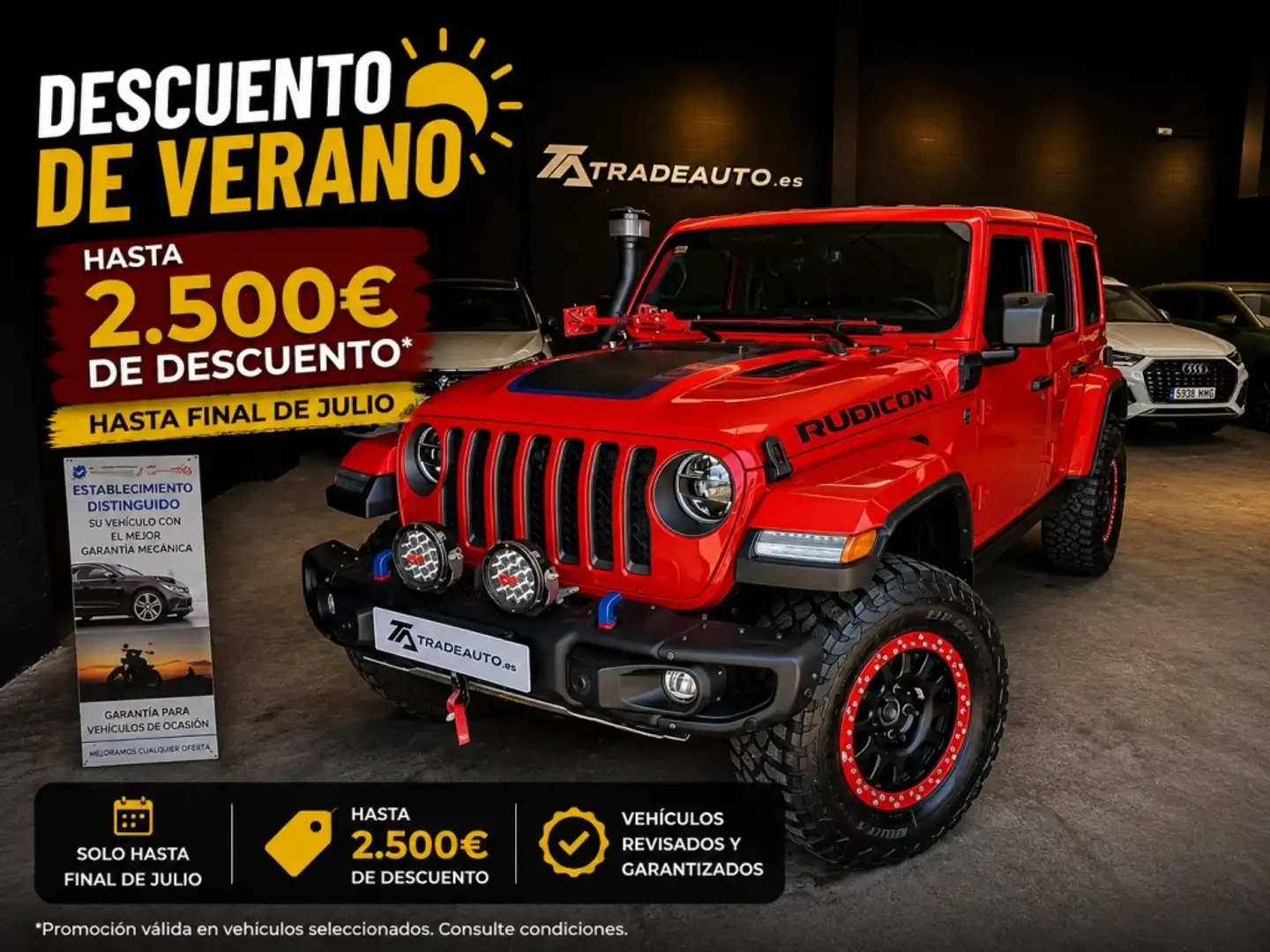 Jeep Wrangler Unlimited 2.0 4xe Rubicon 8ATX 280KW Rojo - 1