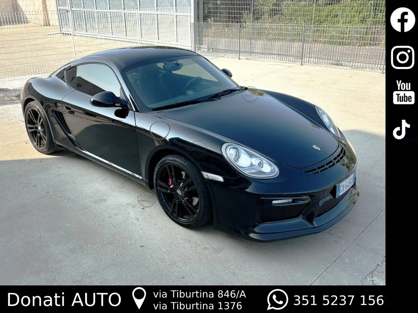 Porsche Cayman 2.9 Benzina 265cv Noir - 1