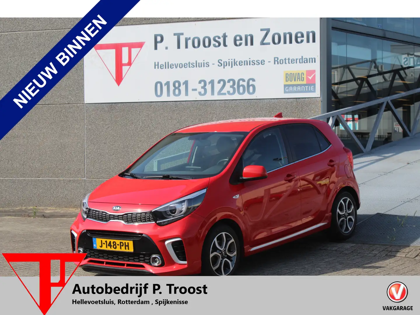 Kia Picanto 1.0 MPi GT-Line Edition Navigatie/Airco/Achteruitr Rot - 1