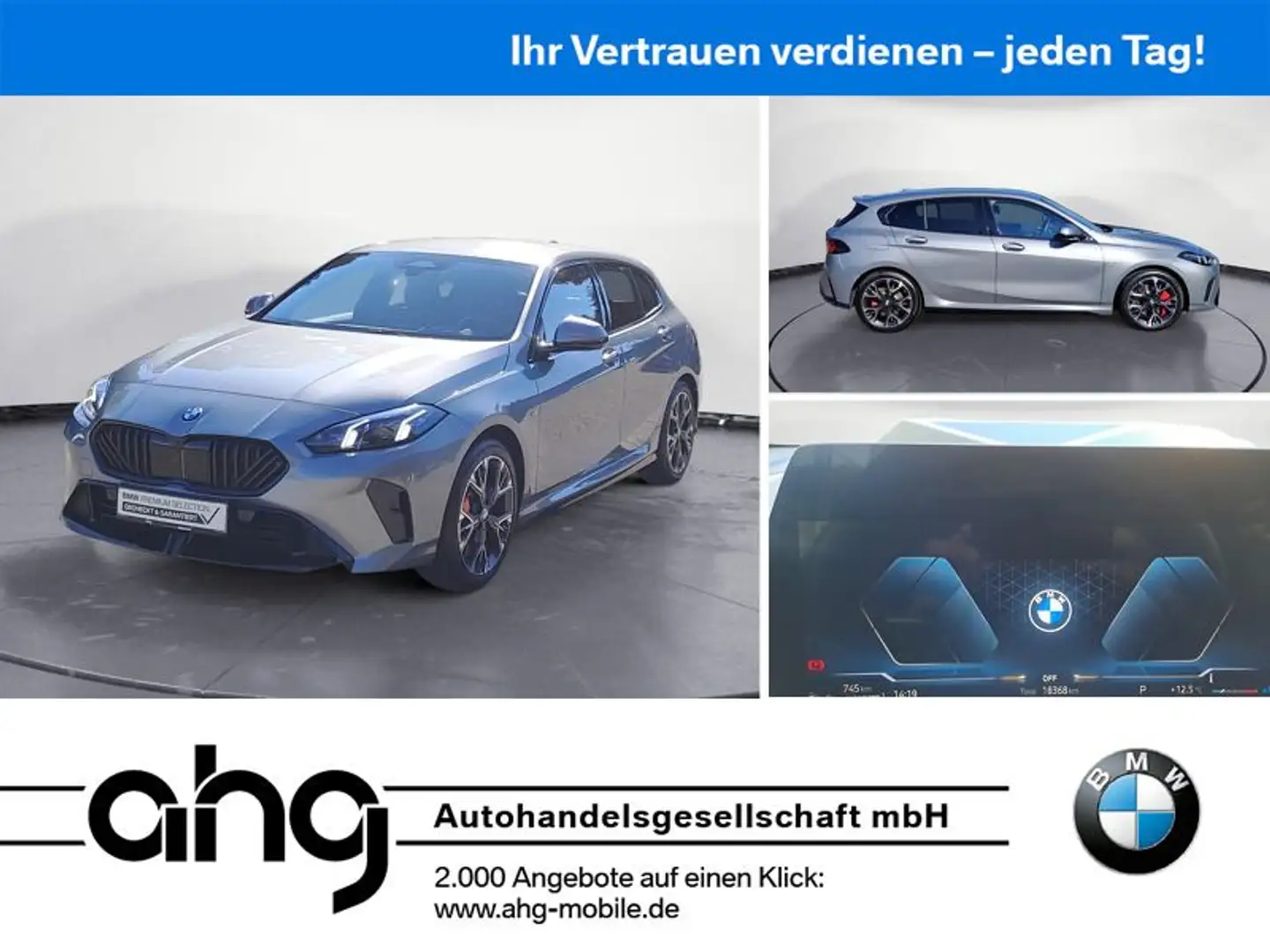 BMW 120 Steptronic M Sportpaket AHK Head-Up Grau - 1