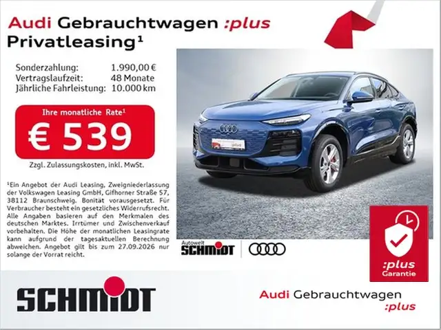 Audi Q6 e-tron Sportback AHK ACC Tech Kamera Sports. Navi+ Wär...