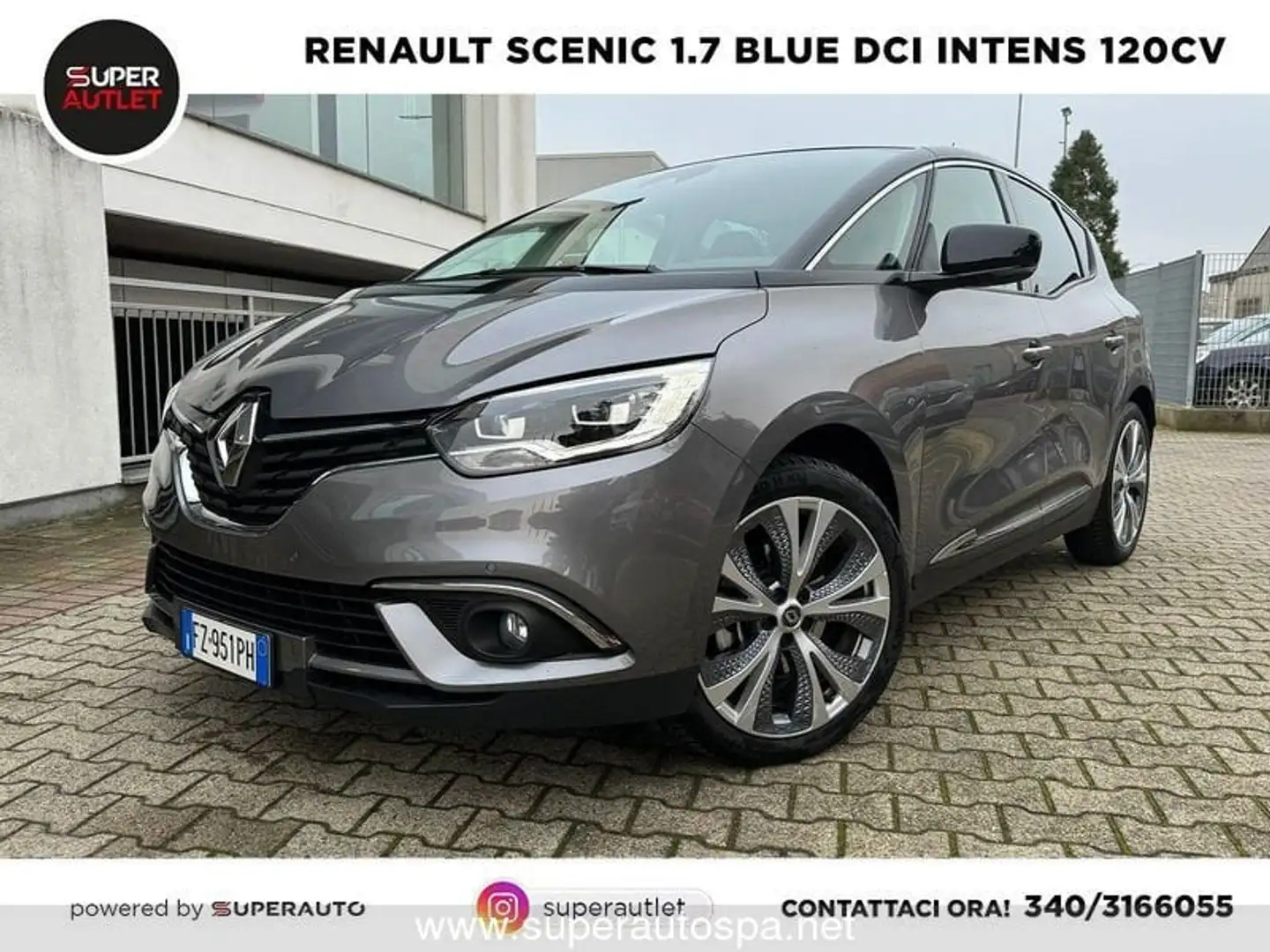 Renault Scenic 1.7 blue dci Intens 120cv Grijs - 1