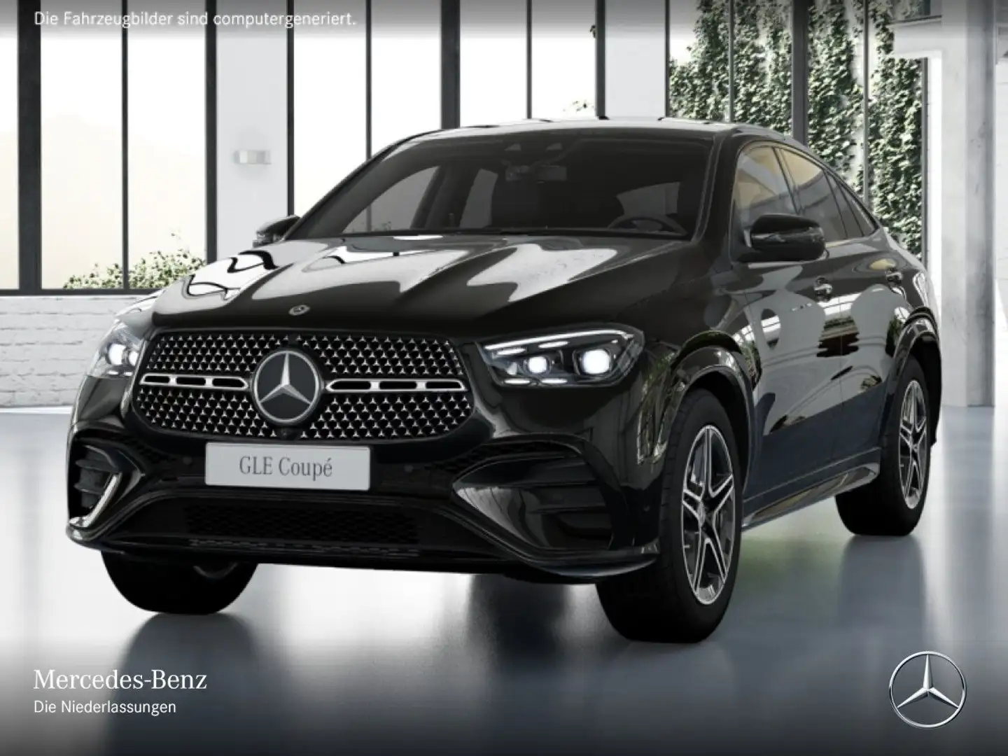 Mercedes-Benz GLE 450 d Coupé 4M AMG+NIGHT+360+AHK+MULTIBEAM+9G Schwarz - 2