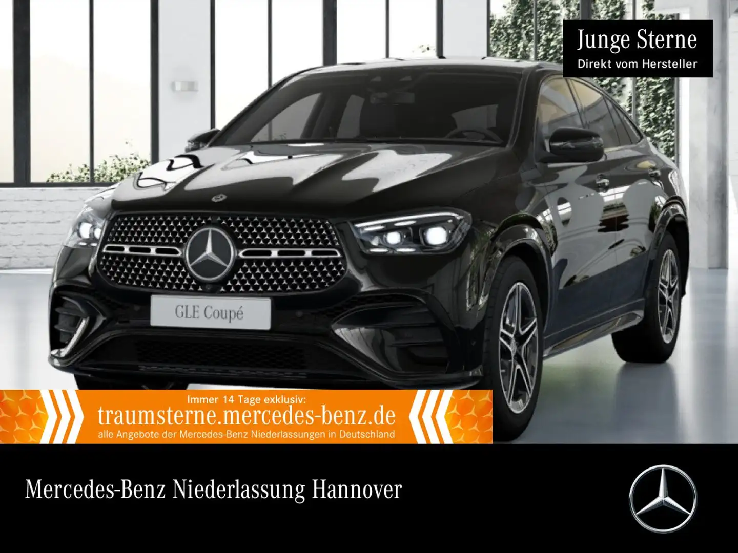 Mercedes-Benz GLE 450 d Coupé 4M AMG+NIGHT+360+AHK+MULTIBEAM+9G Schwarz - 1