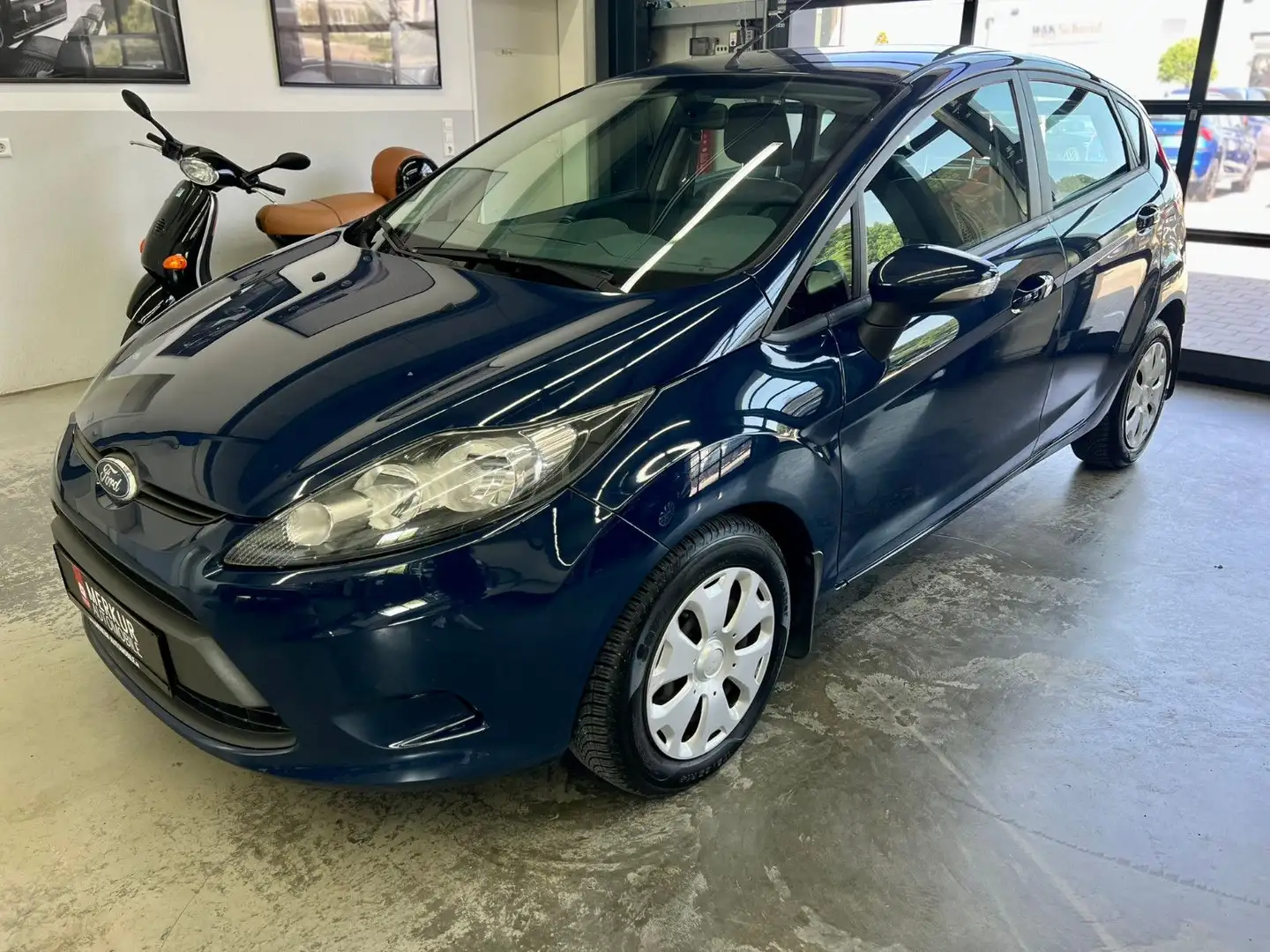 Ford Fiesta 1.6 TDCI Econetic 5Türen+Klima+ZV-FB+RCD+ Blauw - 1