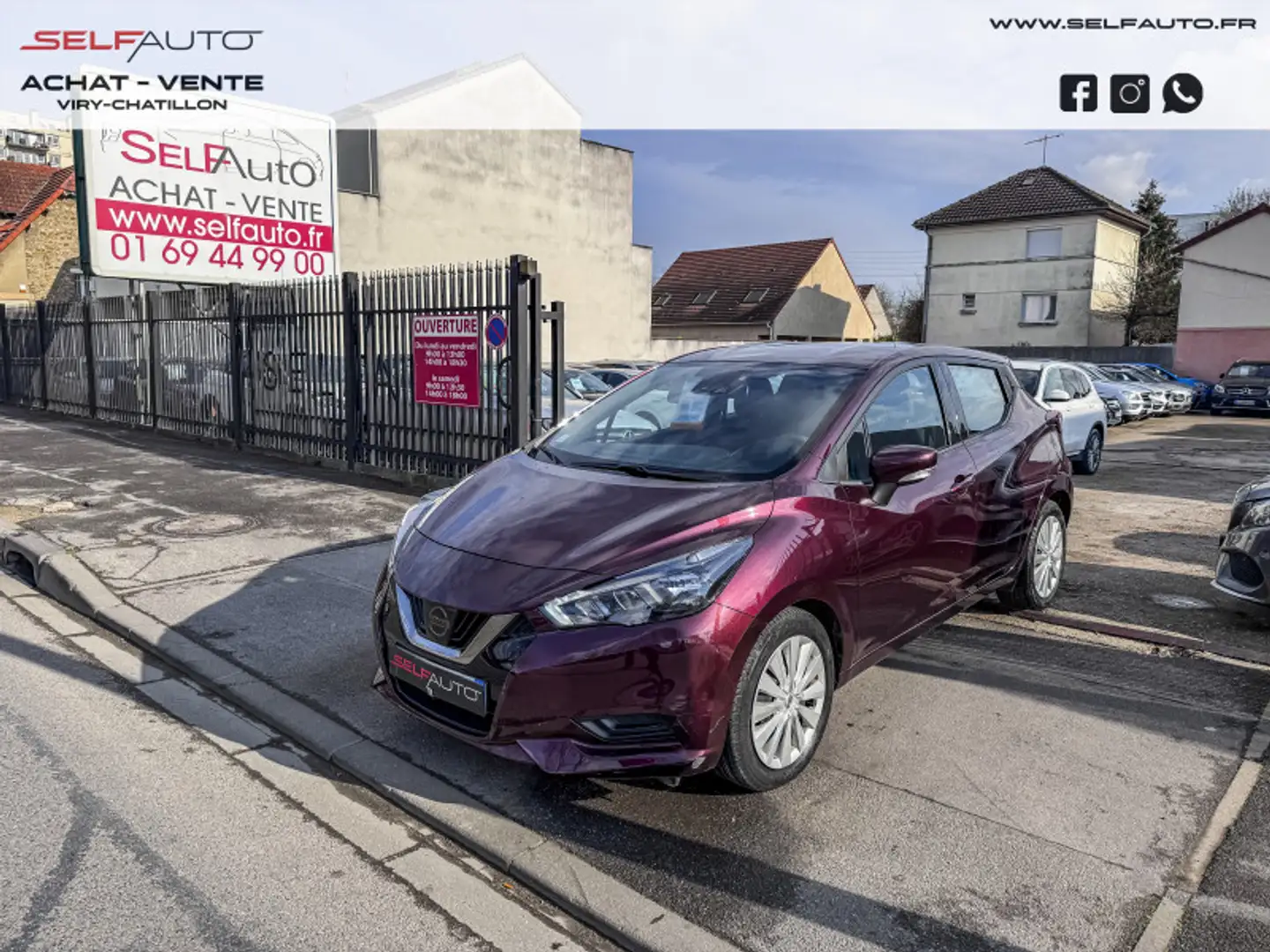 Nissan Micra 1.0 IG-T 92CH MADE IN FRANCE 2021 Rouge - 1