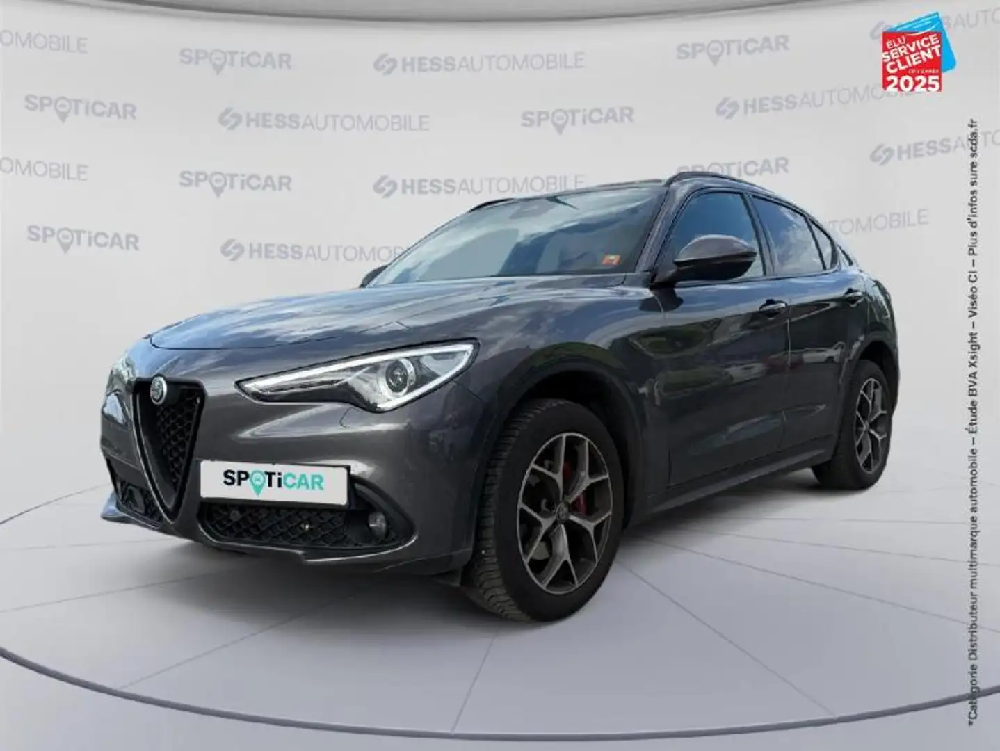 Alfa Romeo Stelvio 2.2 Diesel 210ch Sport Edition Q4 AT8 Siege chauf  Gris - 1