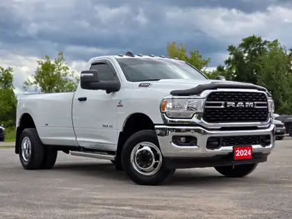 White 2024 RAM 3500 Pickup Truck Four-Wheel Drive Automatic