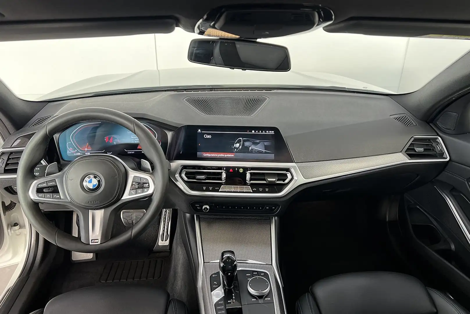 BMW 320 320d Touring xdrive Msport auto Bianco - 2