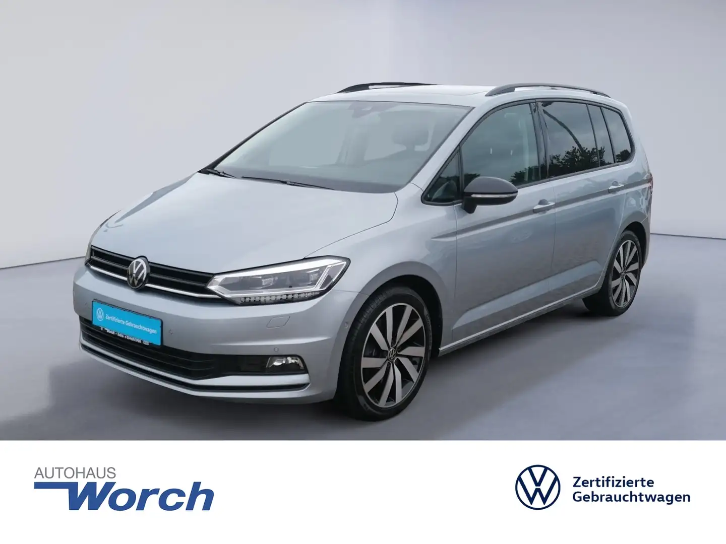 Volkswagen Touran Highline 2.0 TDI DSG 7SITZE+STHZ Silber - 1