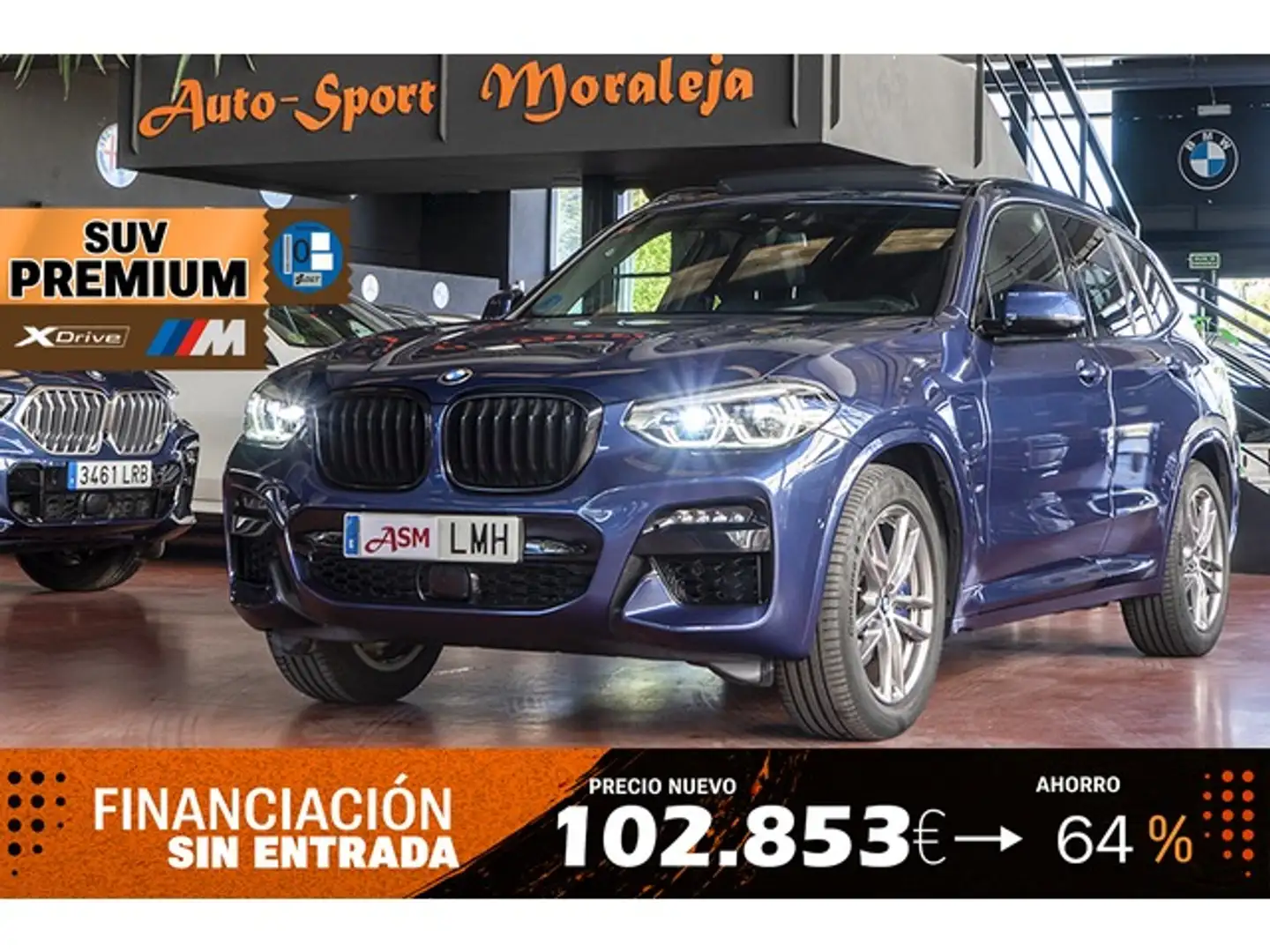 BMW X3 xDrive 30e Bleu - 1
