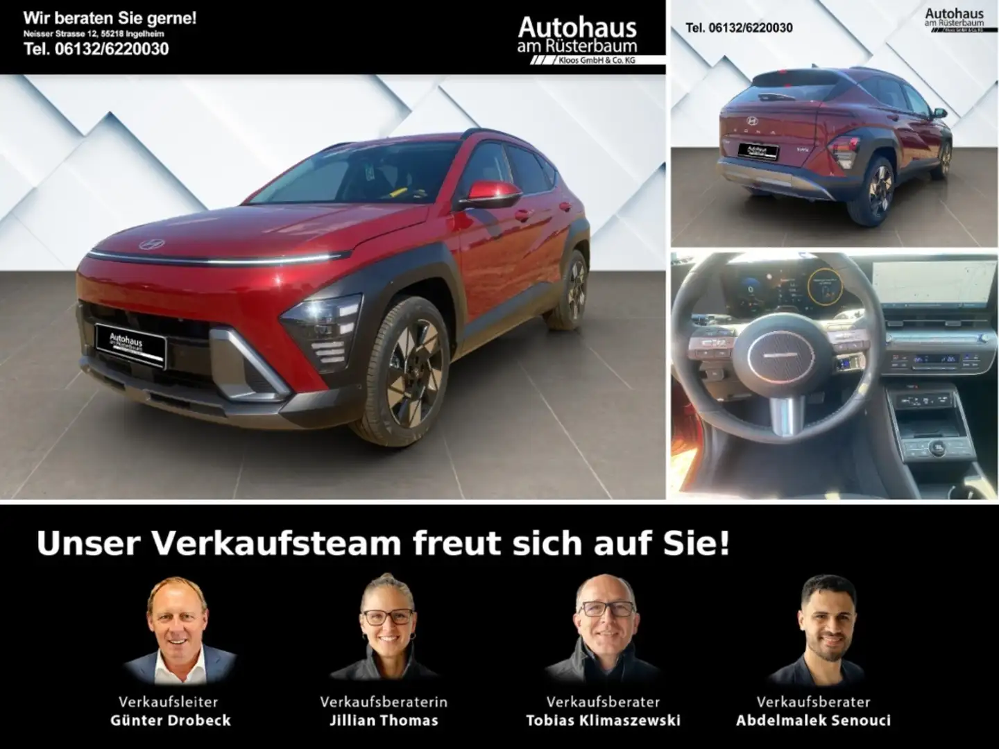 Hyundai KONA Prime Hybrid 2WD SX2 (MY25) Sitz-Paket Navi Digita Rot - 1