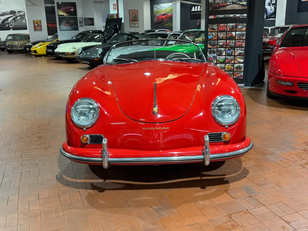 Porsche 356 Speedster 1600 A -Matching color-Pelle Nera, foto 3