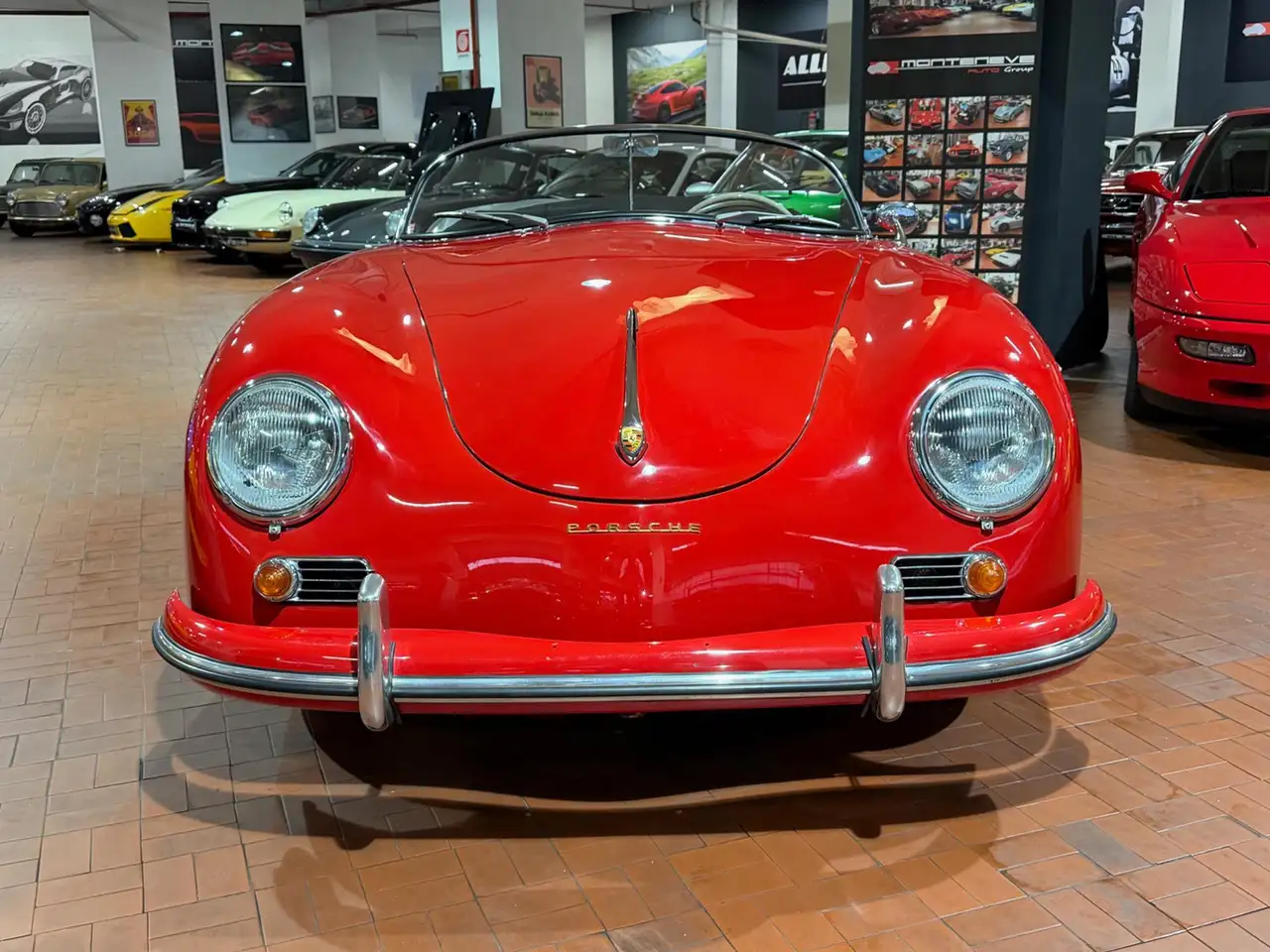 Porsche 356 Speedster 1600 A -Matching color-Pelle Nera, foto 2