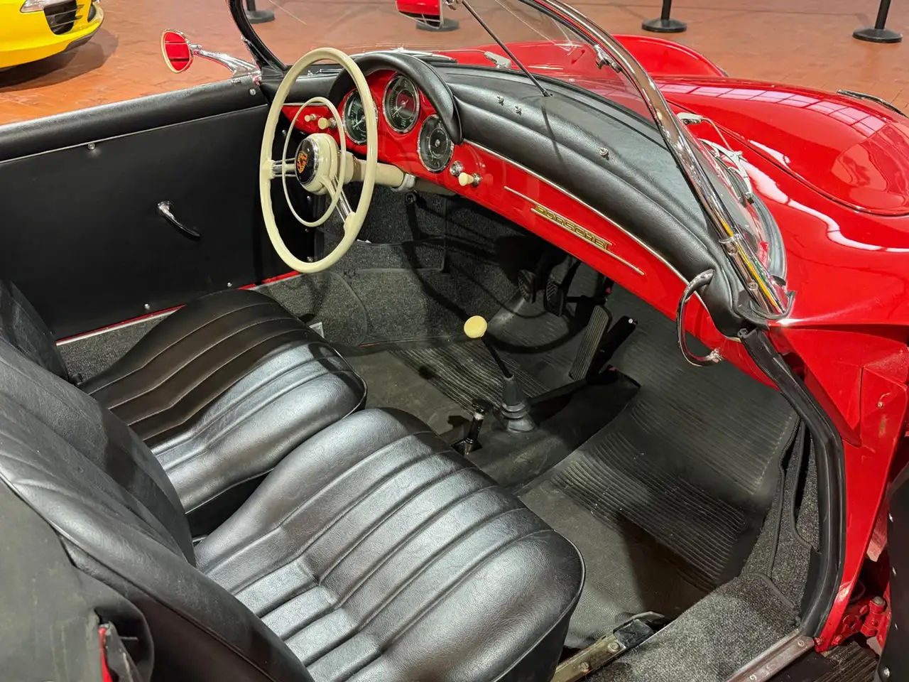 Porsche 356 Speedster 1600 A -Matching color-Pelle Nera, foto 10
