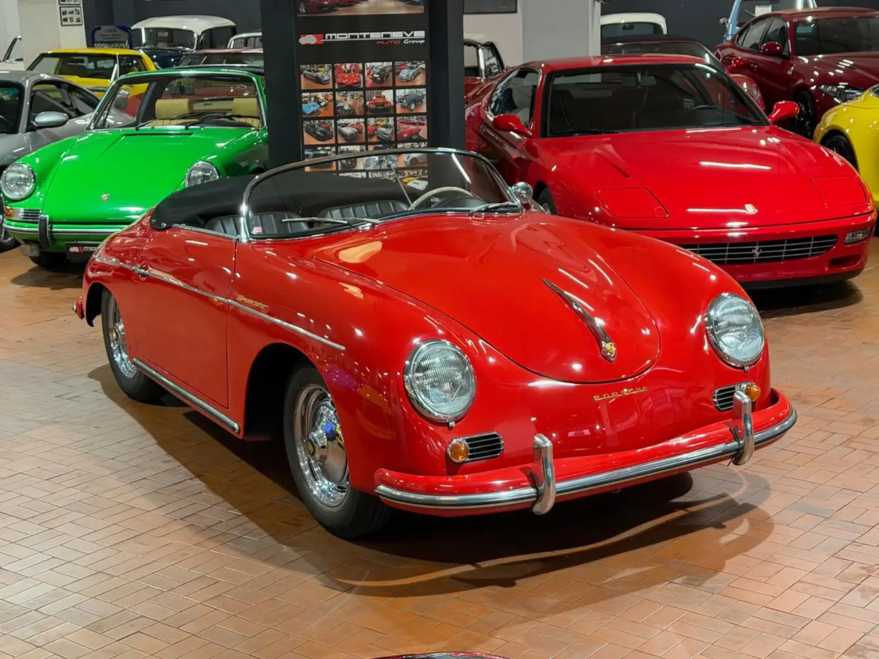 Porsche 356 Speedster 1600 A -Matching color-Pelle Nera, foto 1