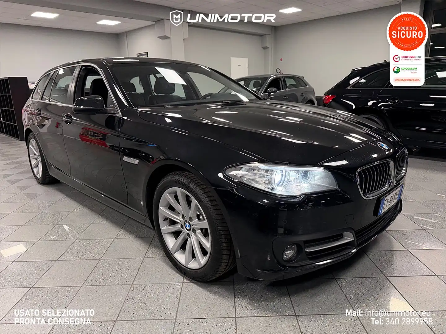 BMW 520 520d F11 Touring 190cv Luxury Automatica Schwarz - 1