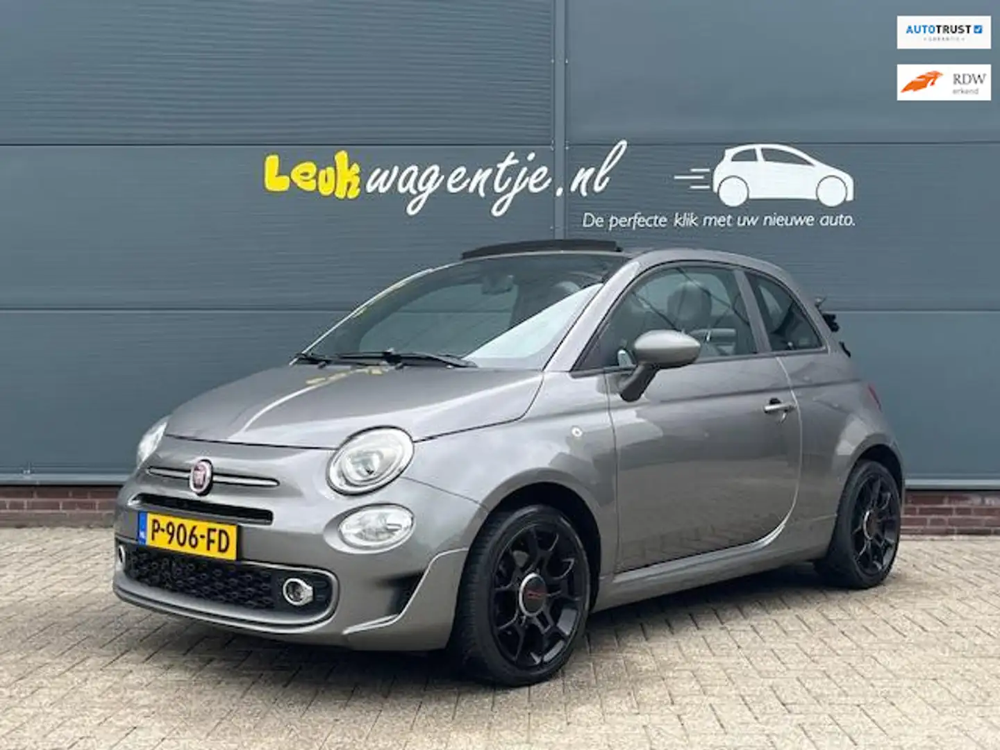 Fiat 500C 0.9 TwinAir Turbo Sport Cabrio *carplay *cruise Grau - 1
