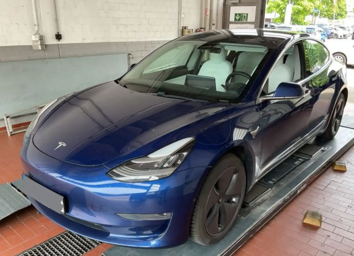 Tesla Model 3 Langstreckenbatt. Allradantrieb Dual Mot Bleu - 2