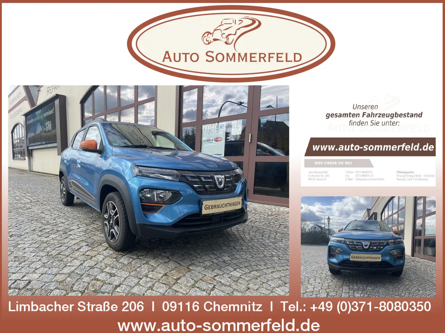 Dacia Spring Comfort Plus NAVI, Rückfahrkamera, Leasen für 203 Blau - 1