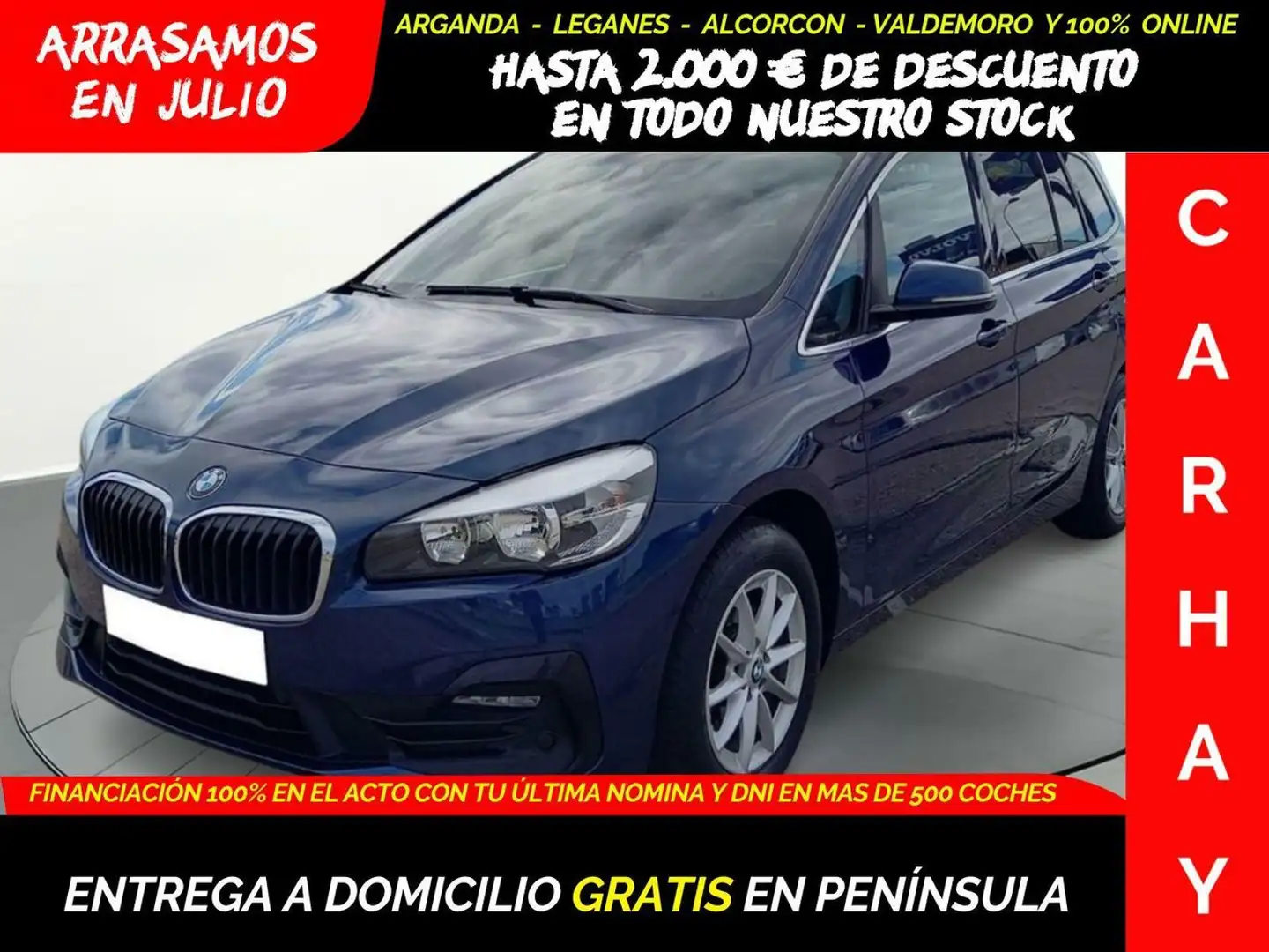 BMW 216 D ADBLUE (EU6D-TEMP) Bleu - 1