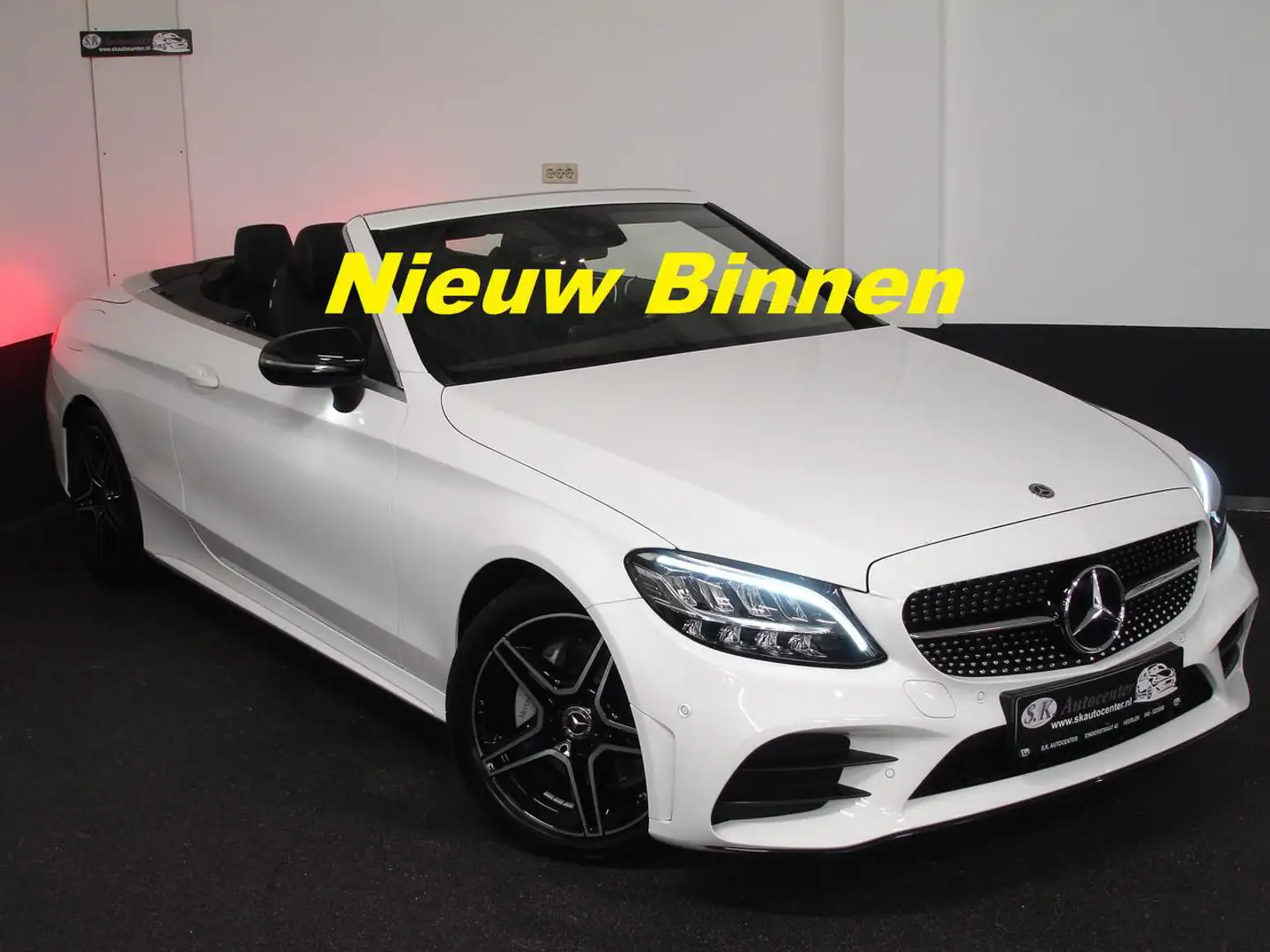 Mercedes-Benz C-KLASSE CABRIO 200*AMG*FACELIFT*NIEUWSTAAT*1E EIG Weiß - 1