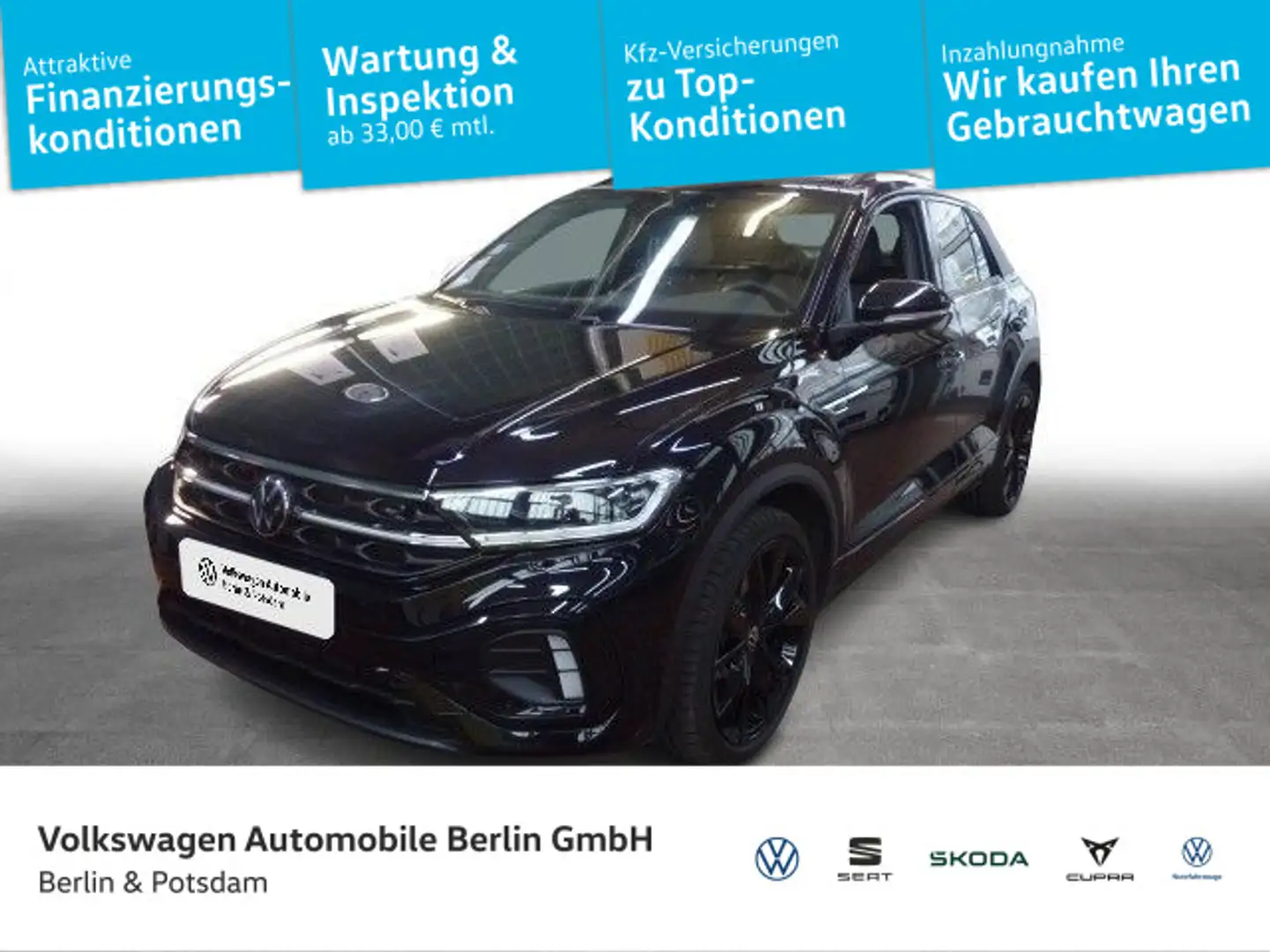 Volkswagen T-Roc 1.5 TSI R-Line Pano 19" Beats Kamera Schwarz - 1