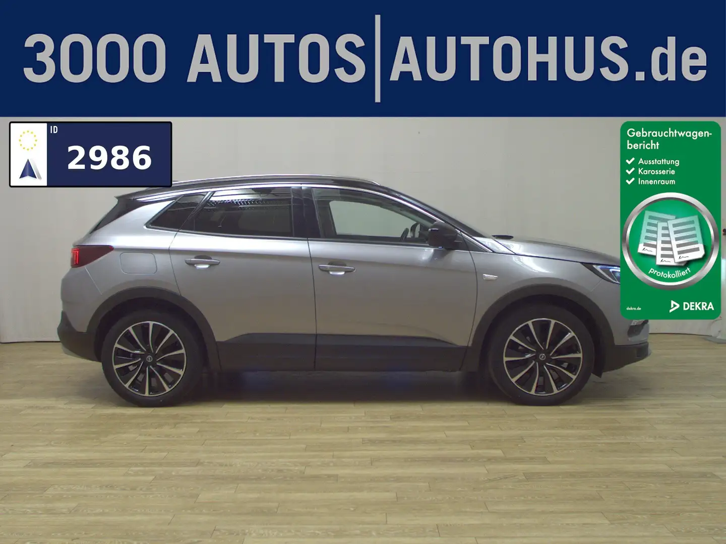 Opel Grandland X 1.5 D Ultimate Leder Navi LED Sound Grau - 1