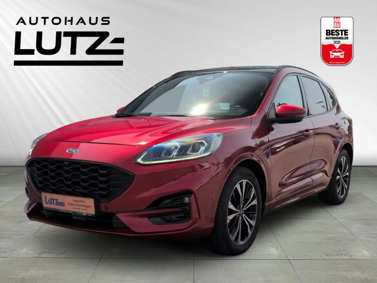 Ford Kuga ST-Line PHEV HUD Panodach Navi City Stop ACC LED P Rouge - 1