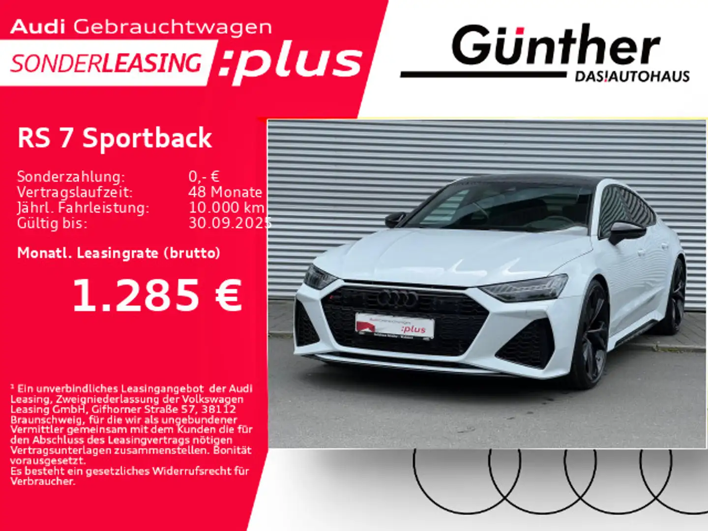 Audi RS7 Performance+WINTERRÄDE+SPORTABGAS Weiß - 1