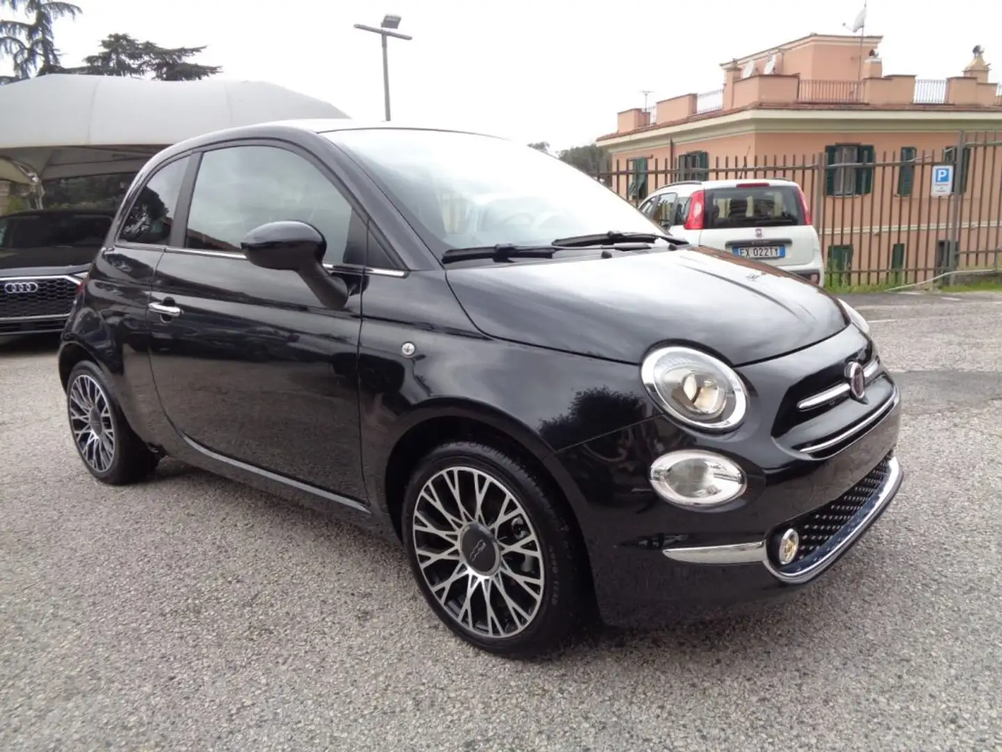 Fiat 500 1000 HYBRID 70 CV NAVI CARPLAY CLIMAUTO PDC TETTO Schwarz - 1