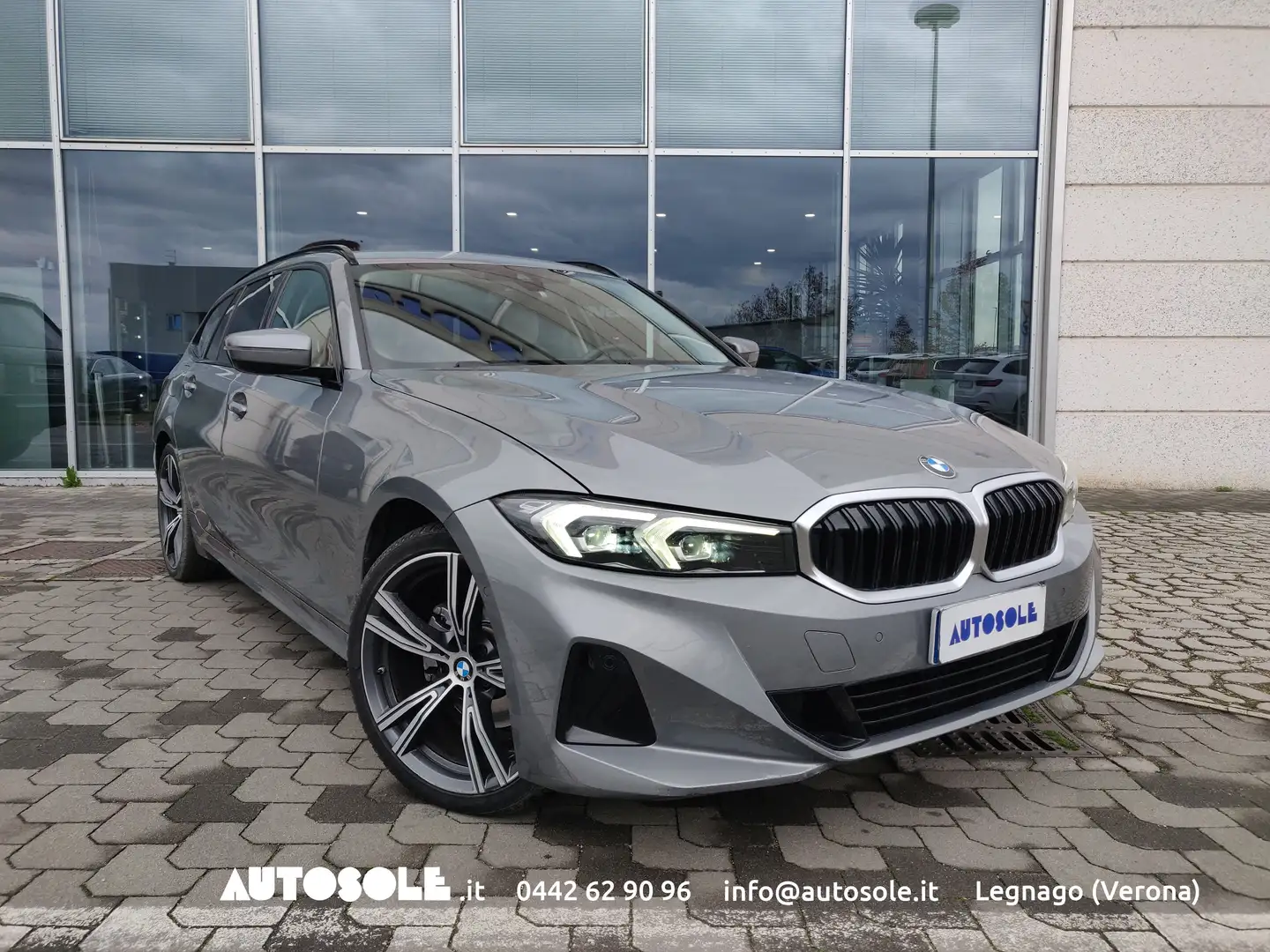 BMW 320 320D Touring Xdrive MH48V Business Advantage Auto Grigio - 1