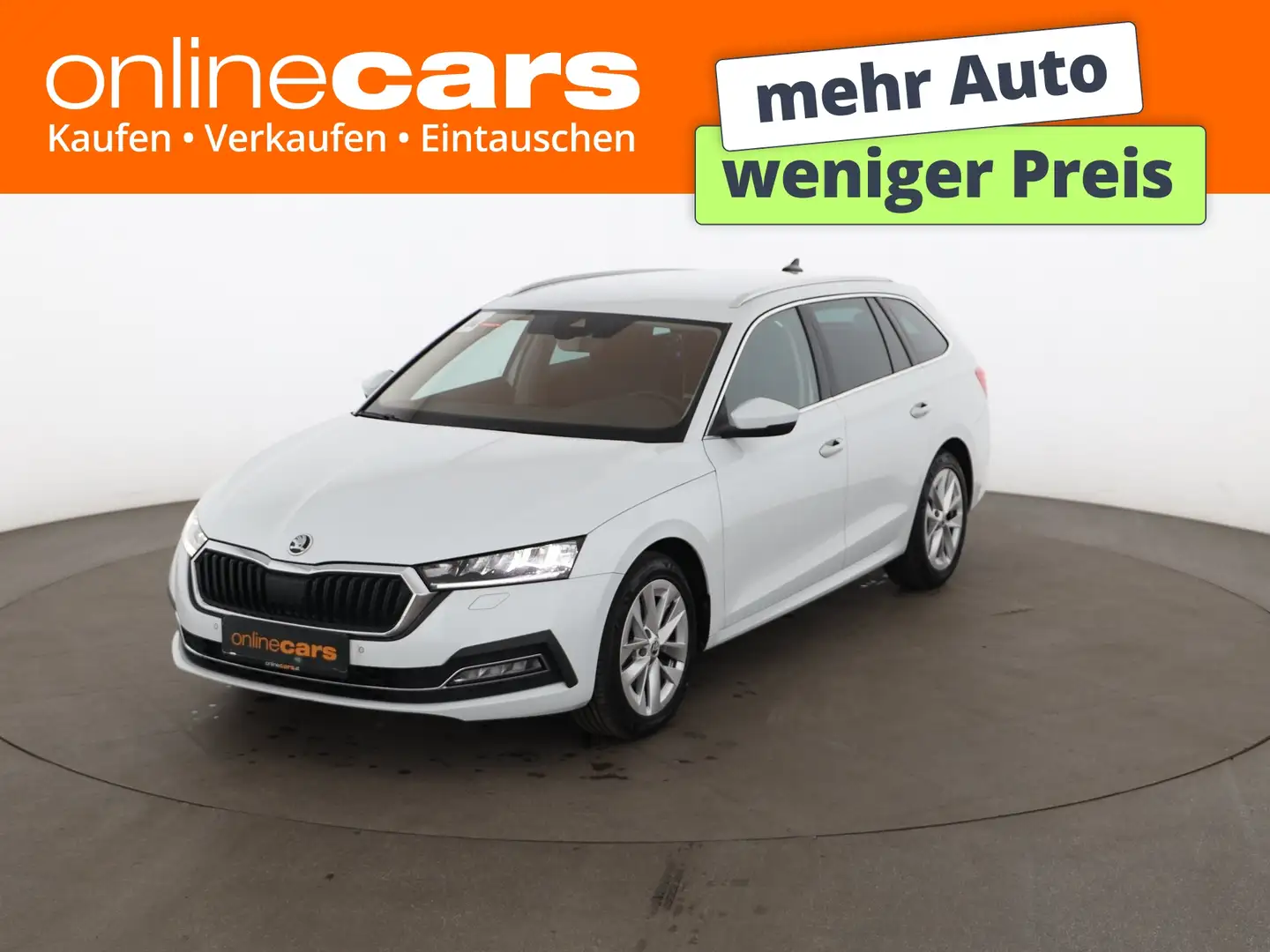 Skoda Octavia Combi 2.0 TDI First Edition Aut LED RADAR Weiß - 1
