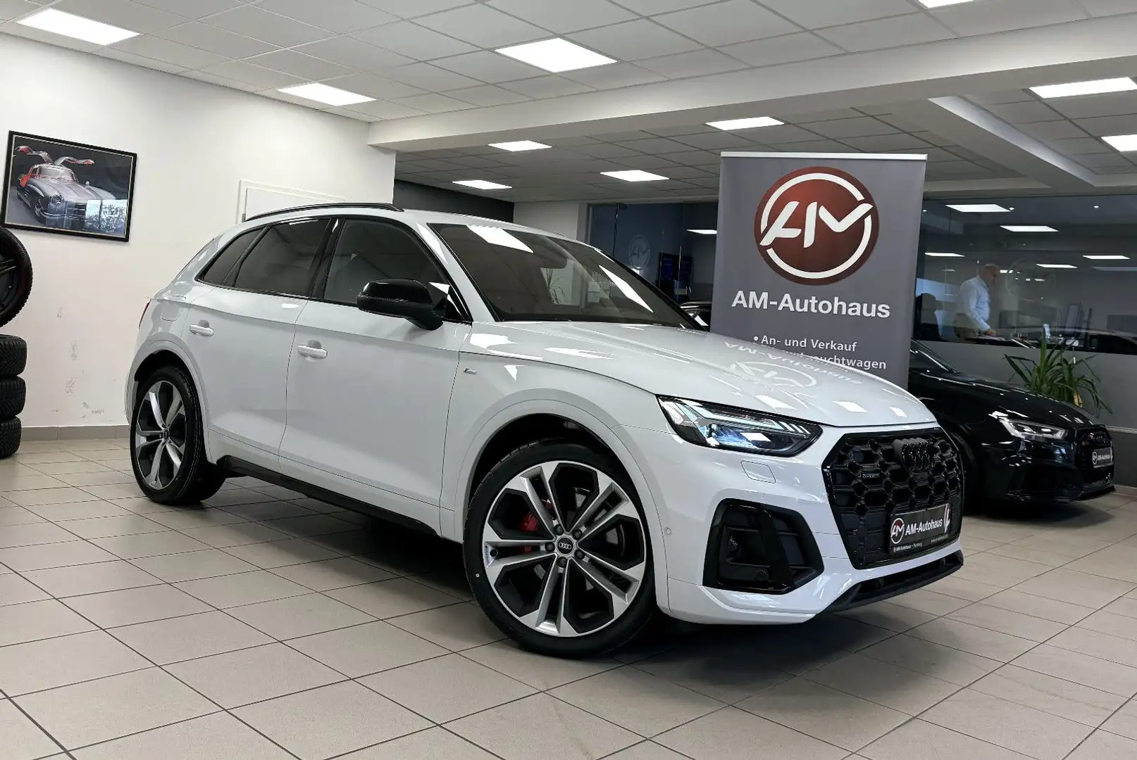 Audi Q5 45 TFSI Quattro *S line*ACC*AHK*Matrix*StdHzg Blanc - 1