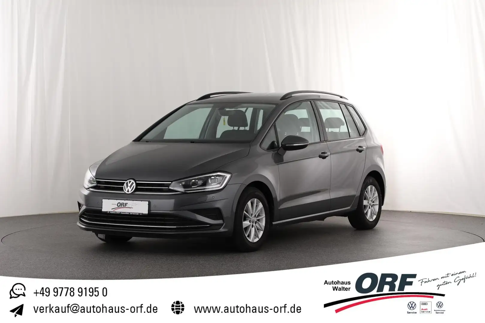 Volkswagen Golf Sportsvan 1.5 TSI Comfortline DSG AHK NAVI LED ACC PDC ALU Gris - 1