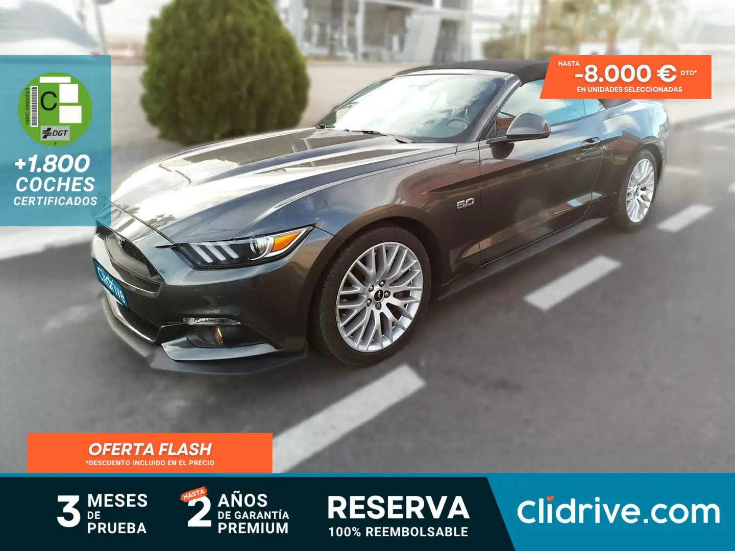 Ford Mustang 5.0 Ti-VCT V8 418cv  GT A.(Conv.) Grey - 1