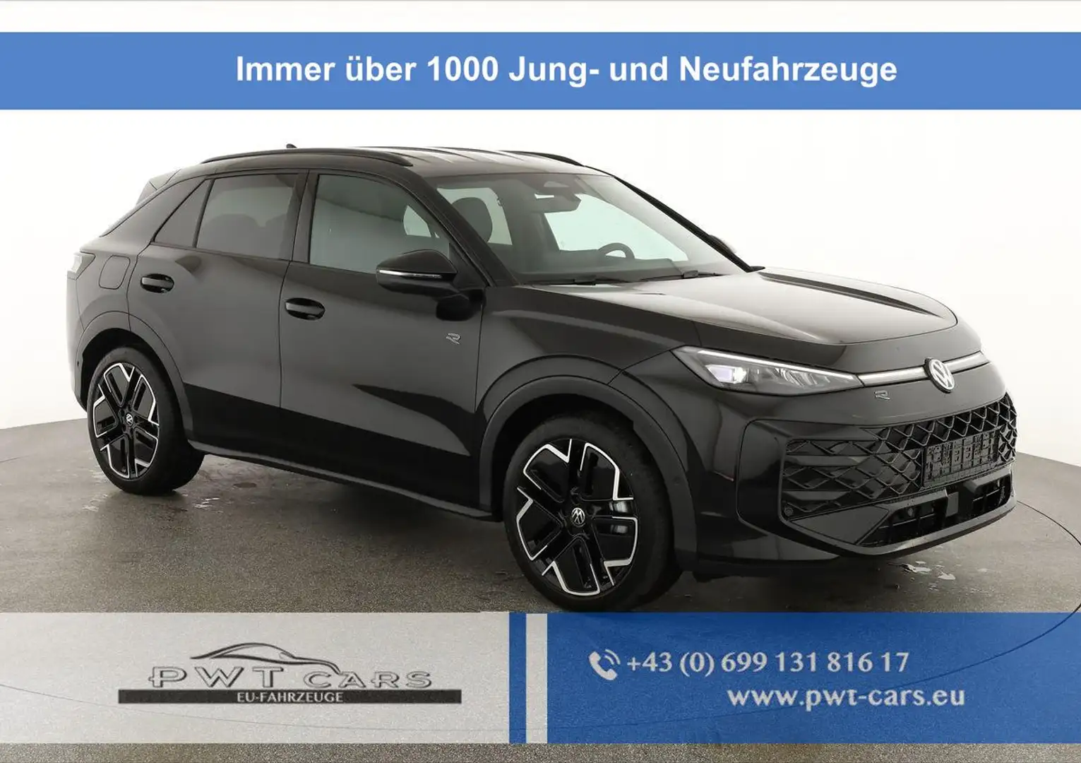 Volkswagen T-Roc 1.5 eTSI 110 kW R-Line DSG Black, AHK, IQ.Light... Schwarz - 1