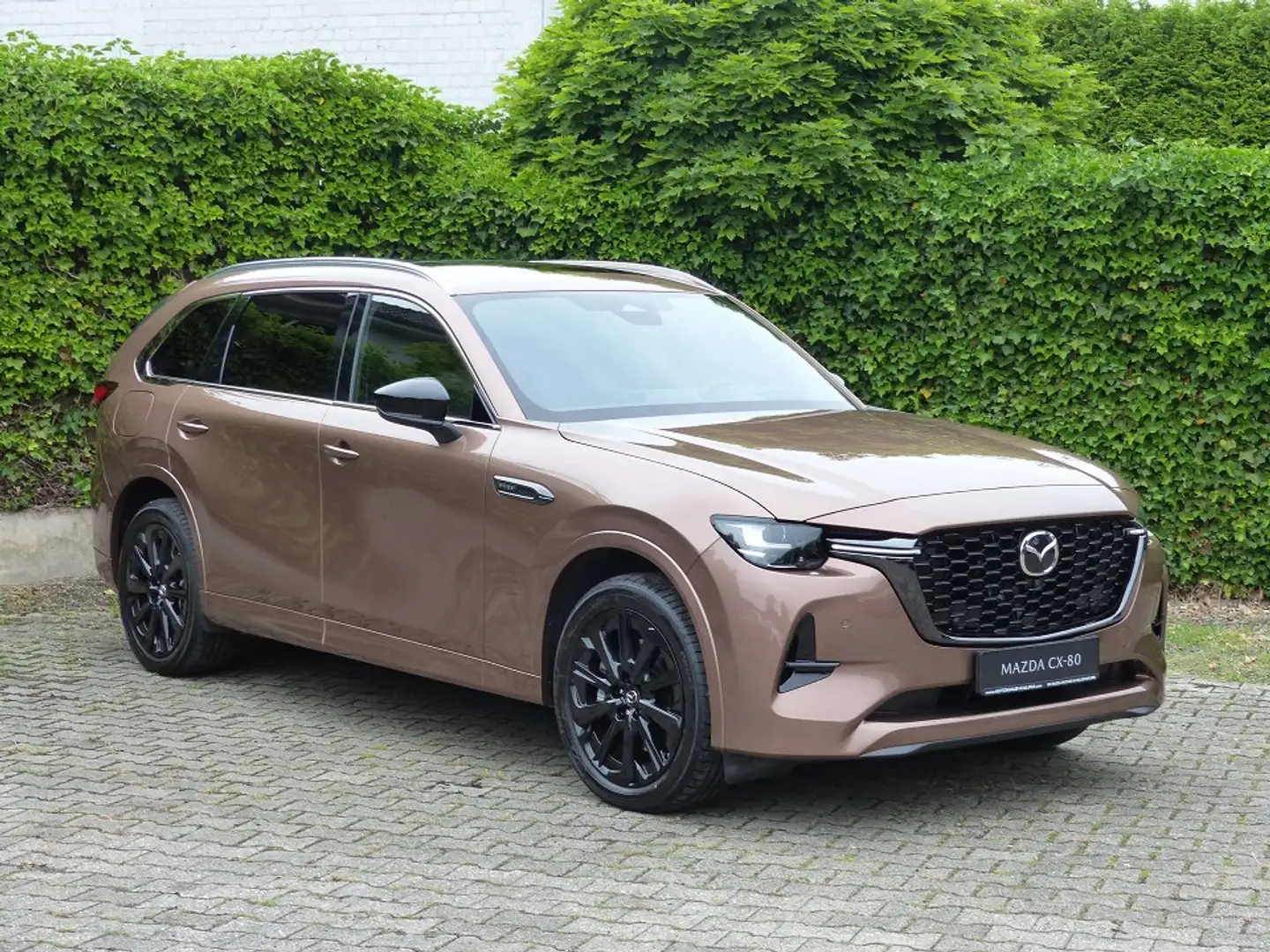 Mazda CX-80 2.5L e-SKYACTIV PHEV Homura Plus mit Anhängerkuppl Braun - 2