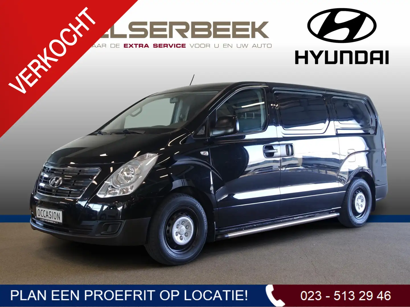 Hyundai H-1 H300 2.5CRDi Dynamic*Trekhaak/59.225Km/Airco/Navi* Černá - 1
