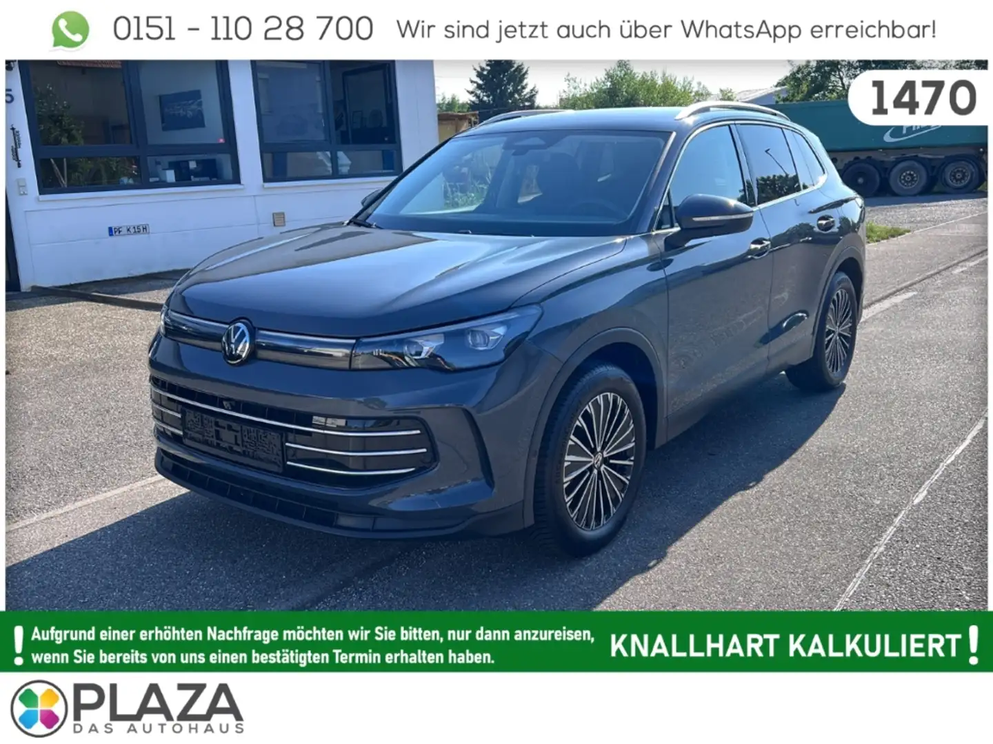 Volkswagen Tiguan 1.5eTSI Elegance ACC AHK MATRIX NAVI 360° Grau - 1