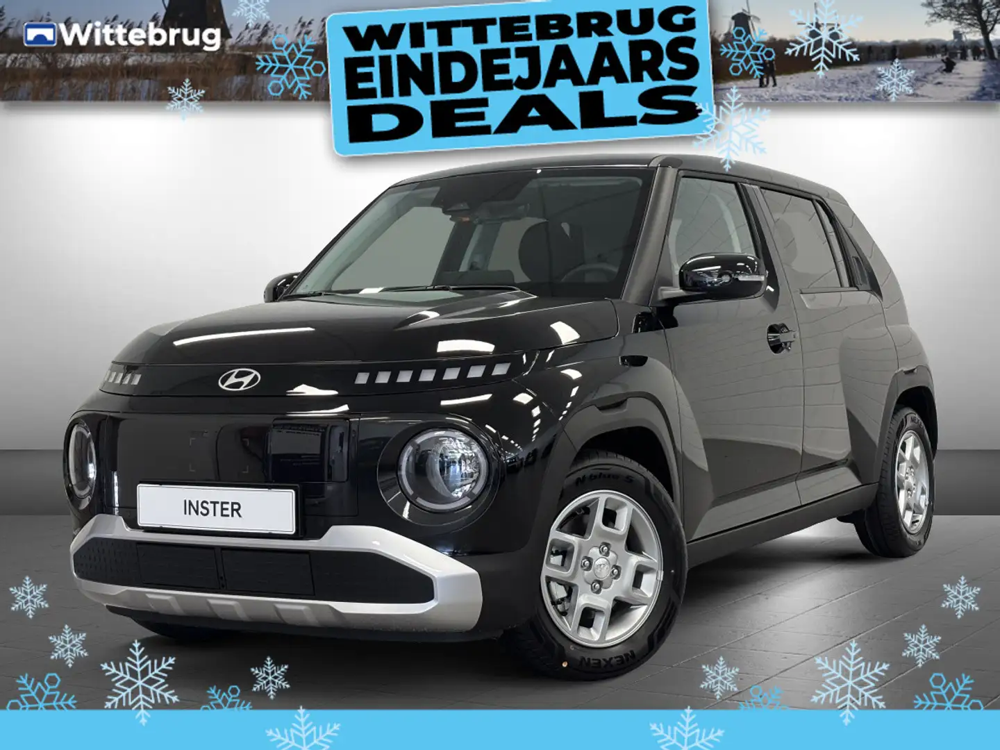 Hyundai Inster Pulse 49 kWh WINTER PACK | NAVIGATIE | LICHTMETALE Noir - 1