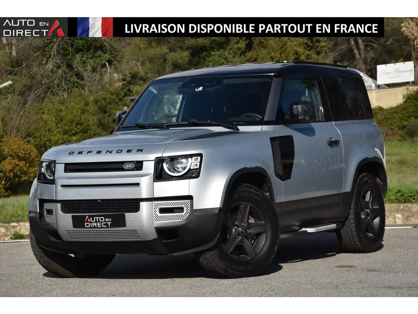Land Rover Defender Defender 90 3.0 D200 MHEV - BVA  II 90 HARD TOP . Gris - 1