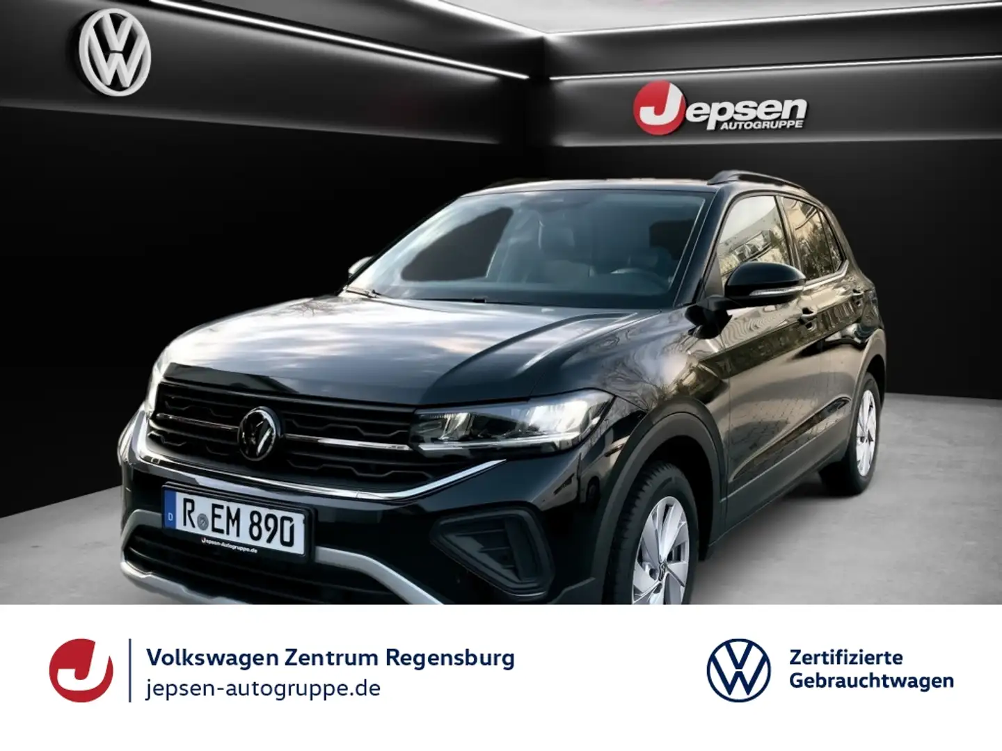 Volkswagen T-Cross Life 1.0 TSI LED ACC SHZ PDC KLIMA Schwarz - 1